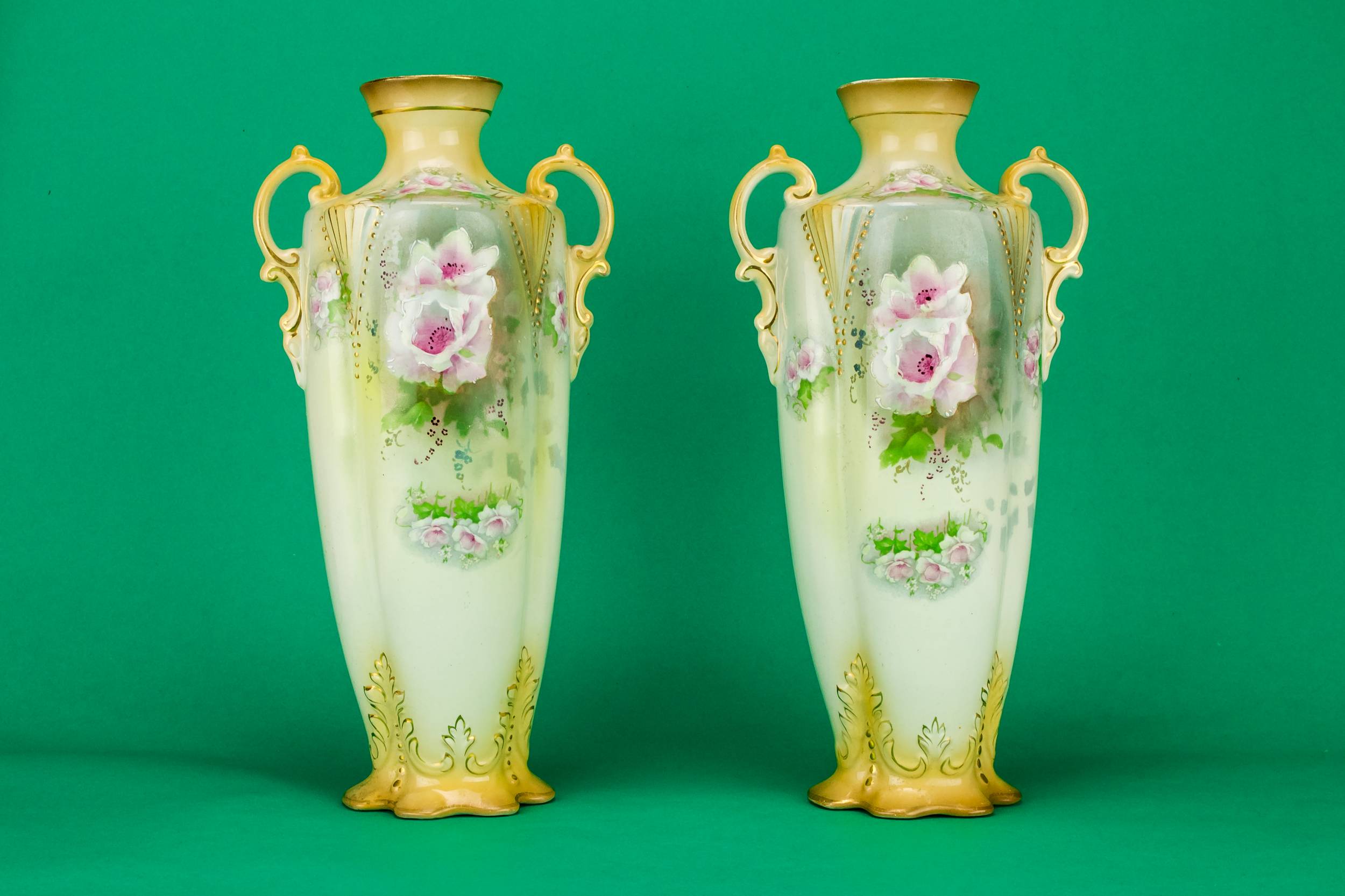 Art Nouveau Spectacular — 2 Art Nouveau amphora vases