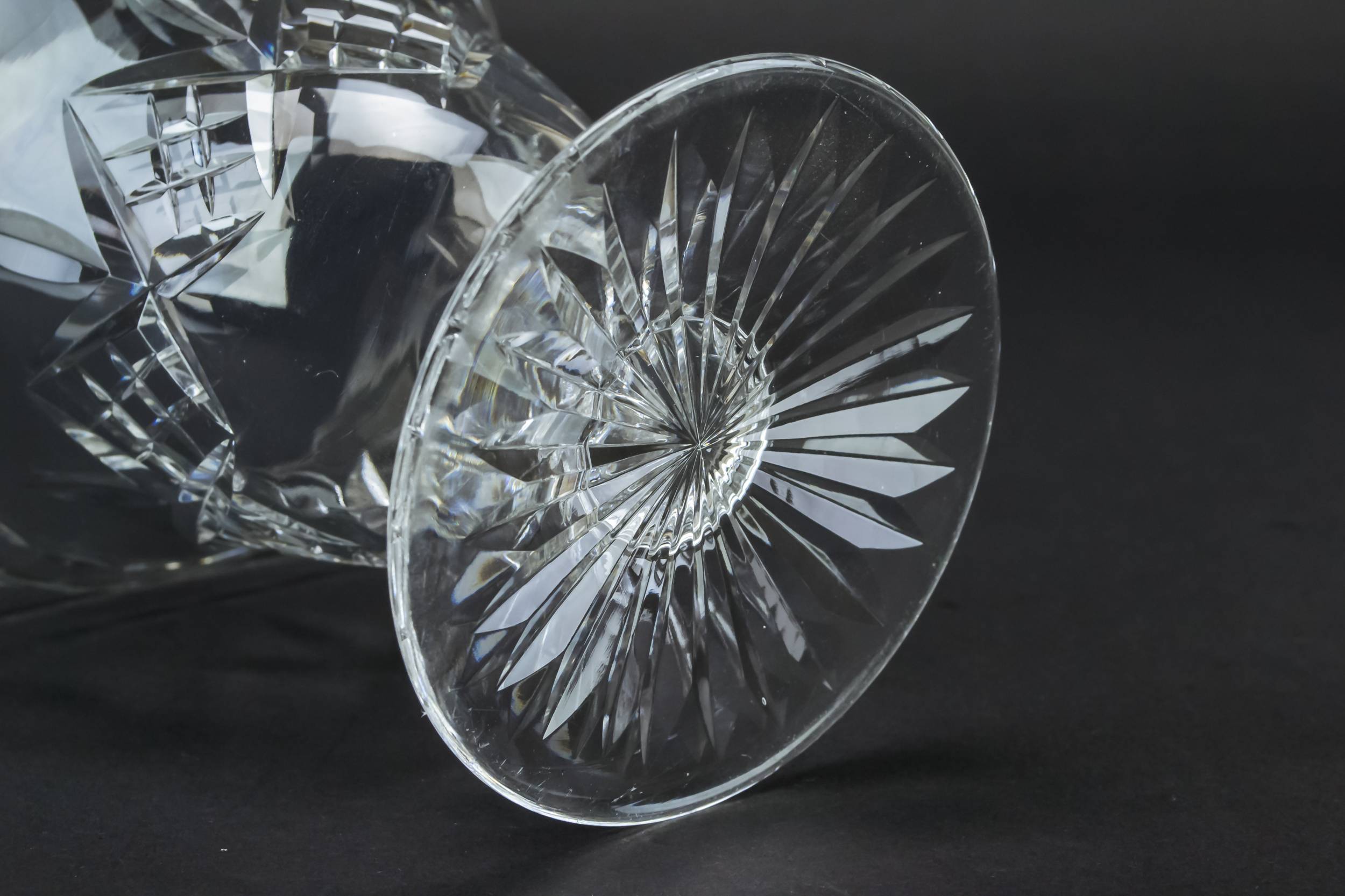 Edwardian Antique VASE — Cut glass flower vase 2