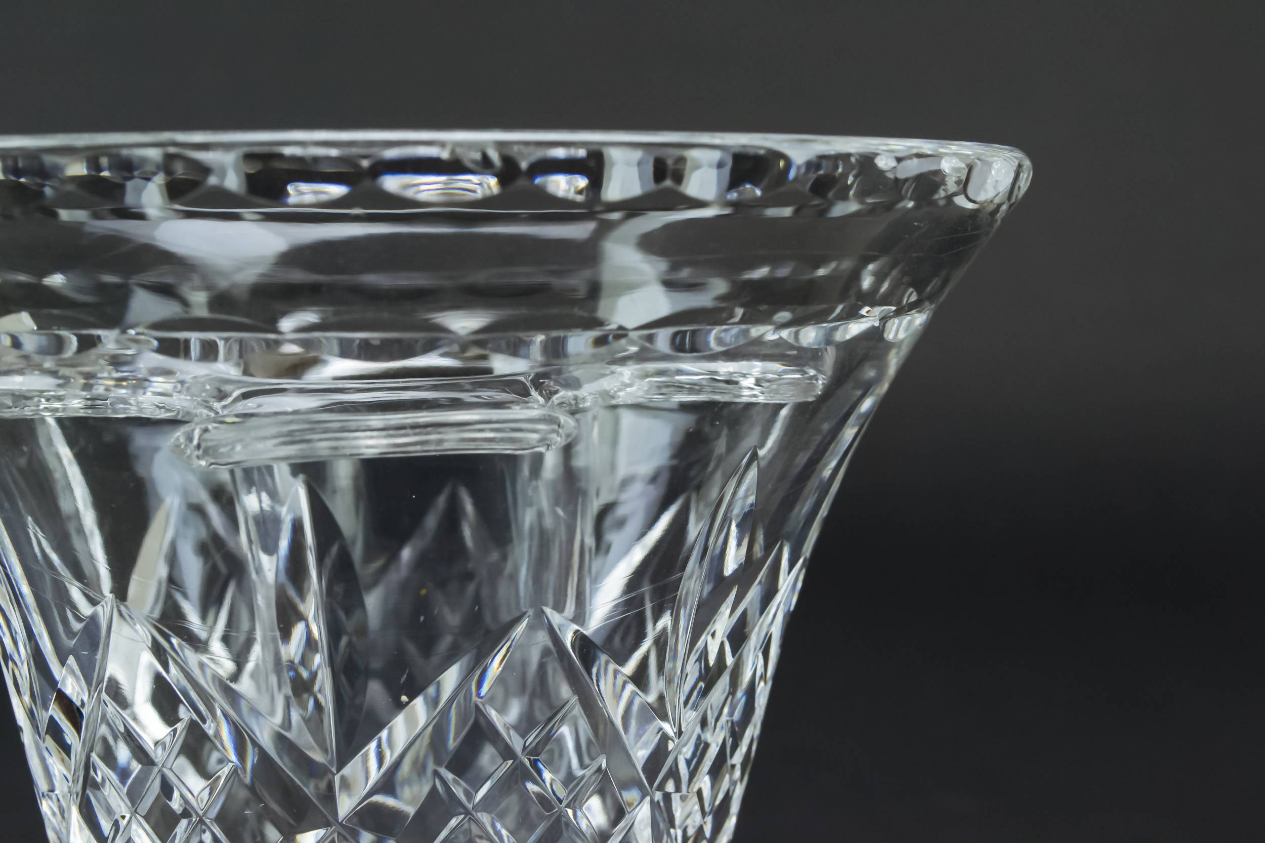 Edwardian Antique VASE — Cut glass flower vase 3