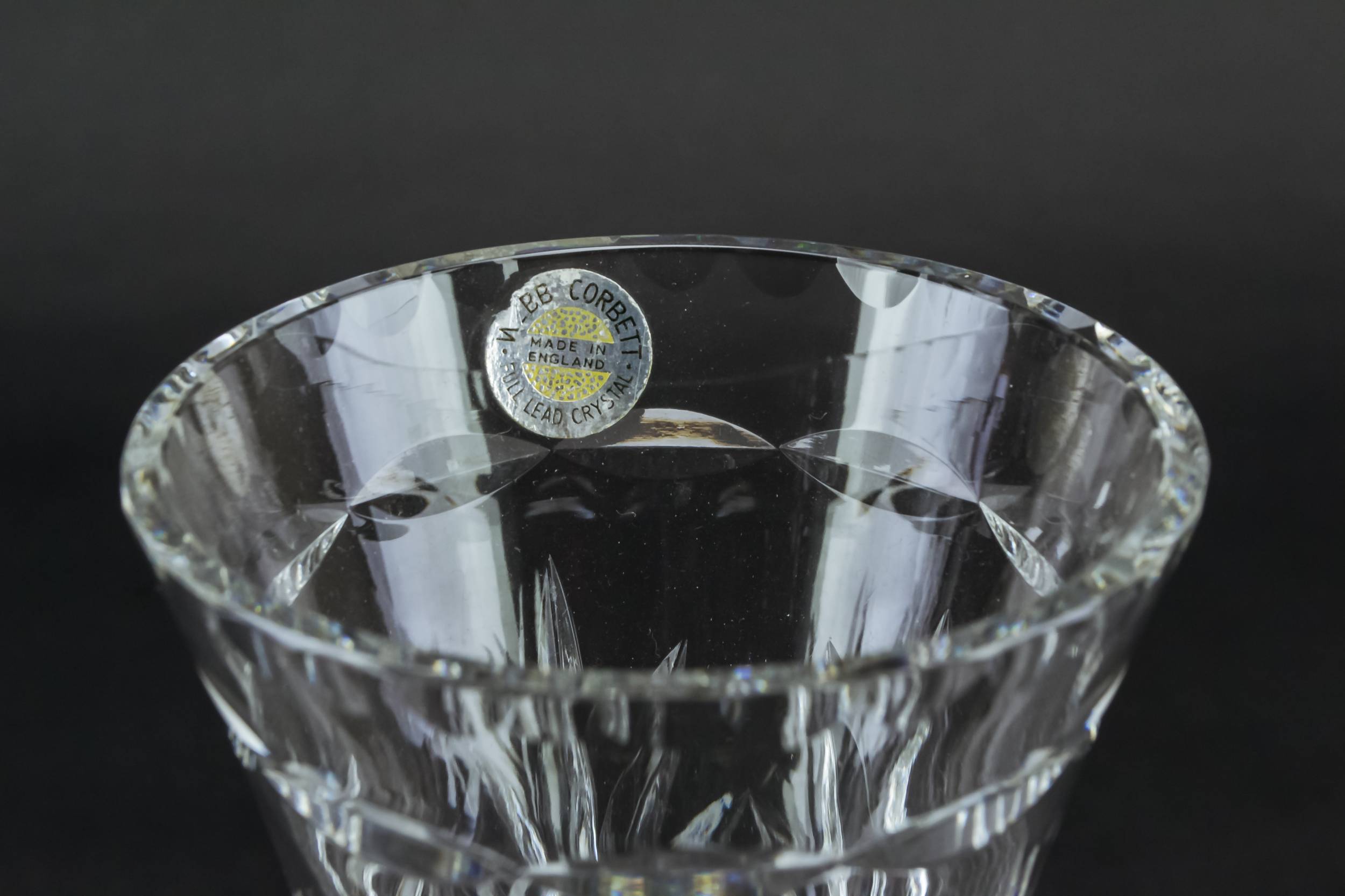 Clear Vintage Retro — 2 Webb Corbett crystal vases 2