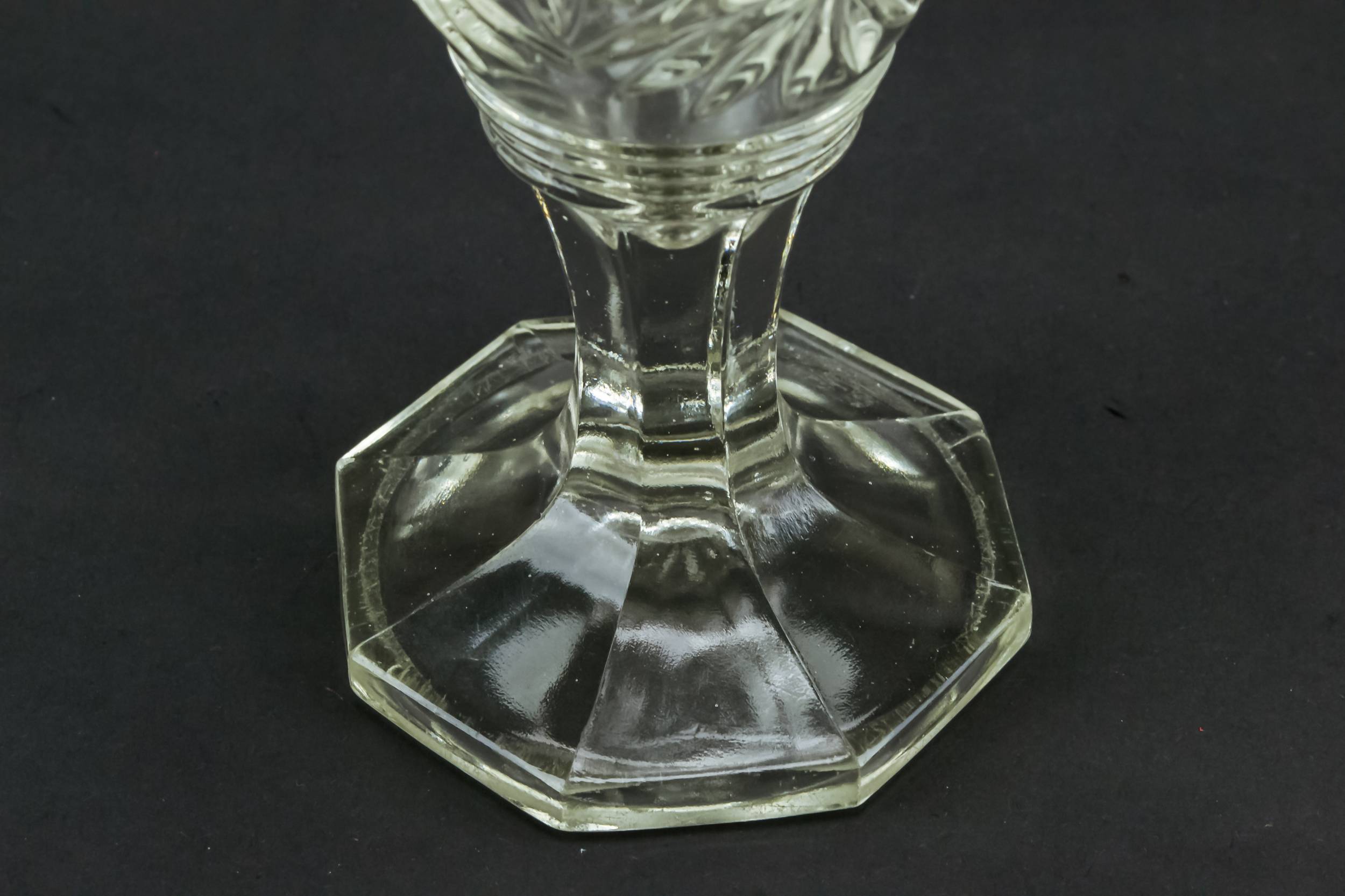 Retro Vintage VASE — Octagonal glass vase 1
