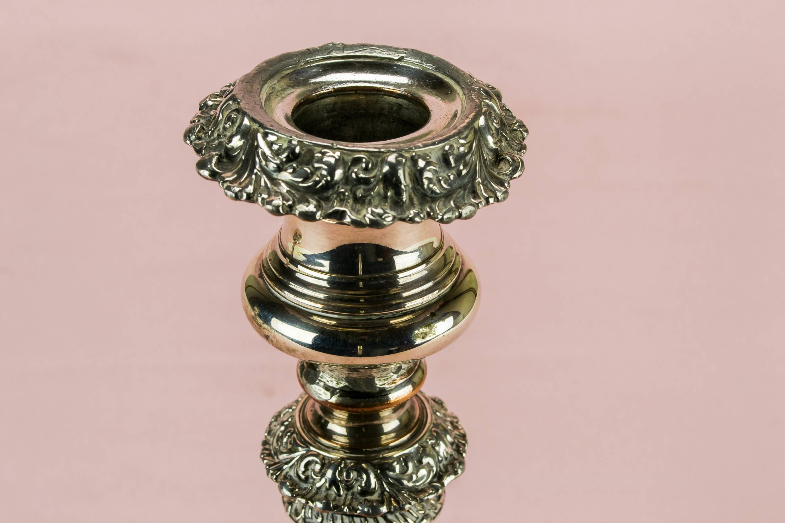 Silver Plated Copper — 2 large candelabras 3