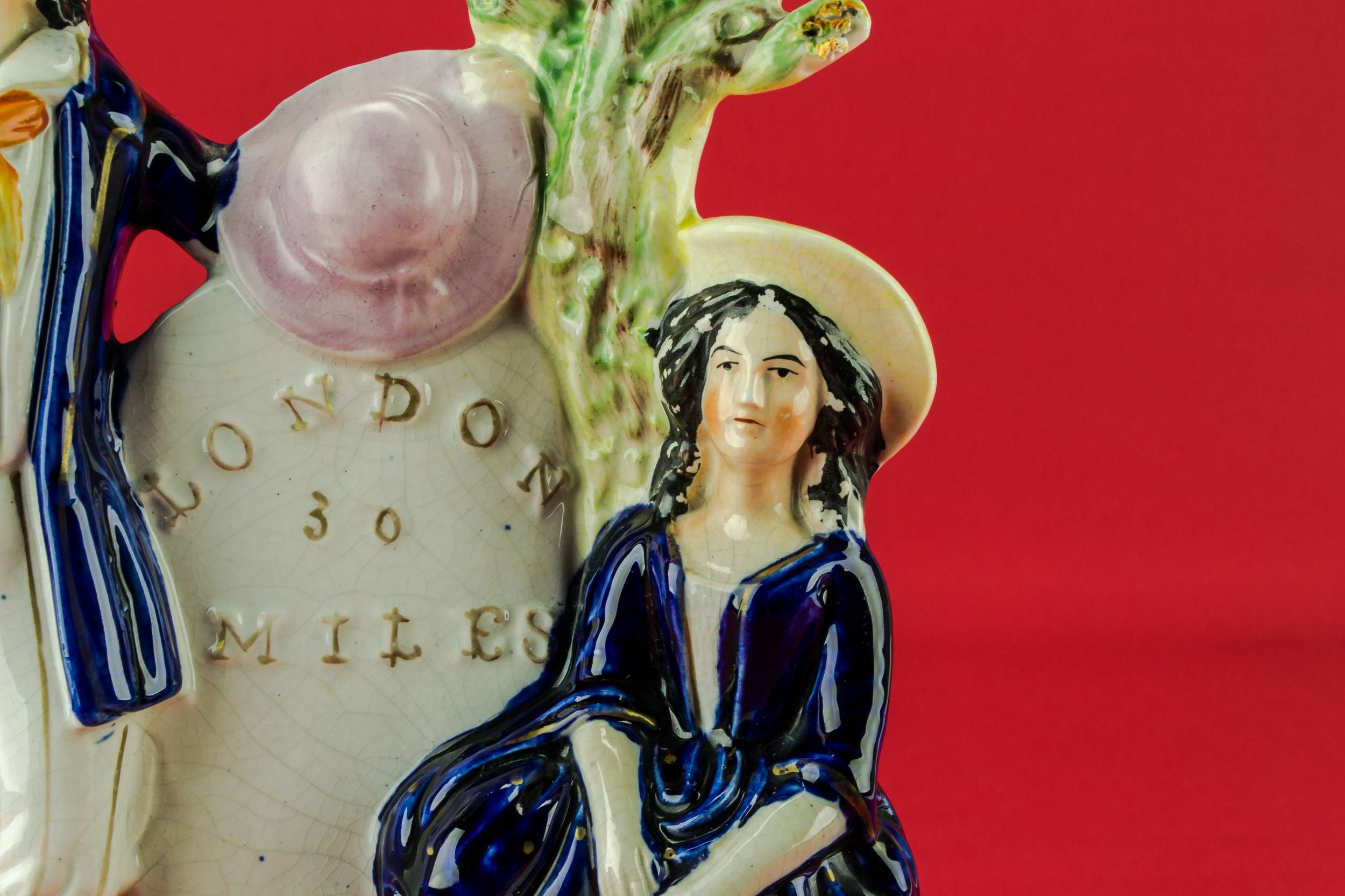 Antique Victorian Ceramic — Sculptural pottery vase 2