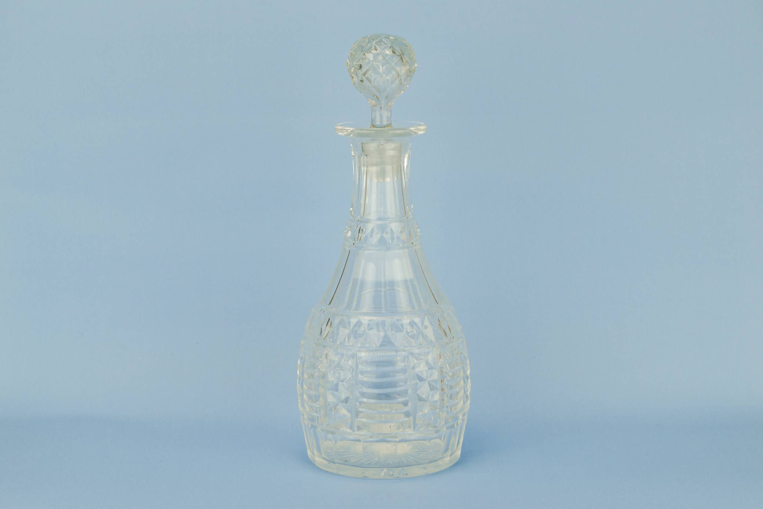 Engraved Whisky Port — Cut glass port decanter 1