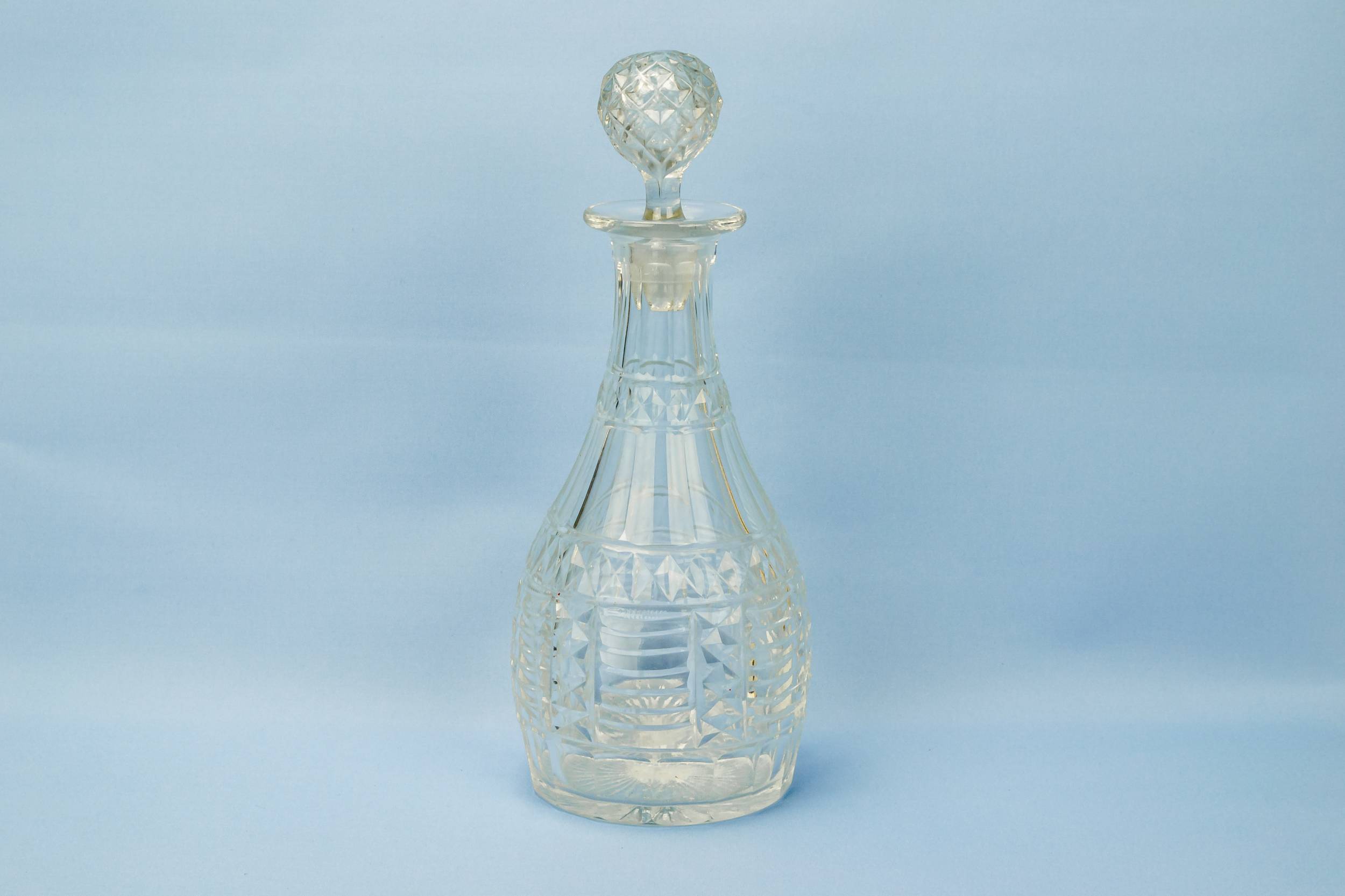 Engraved Whisky Port — Cut glass port decanter 5