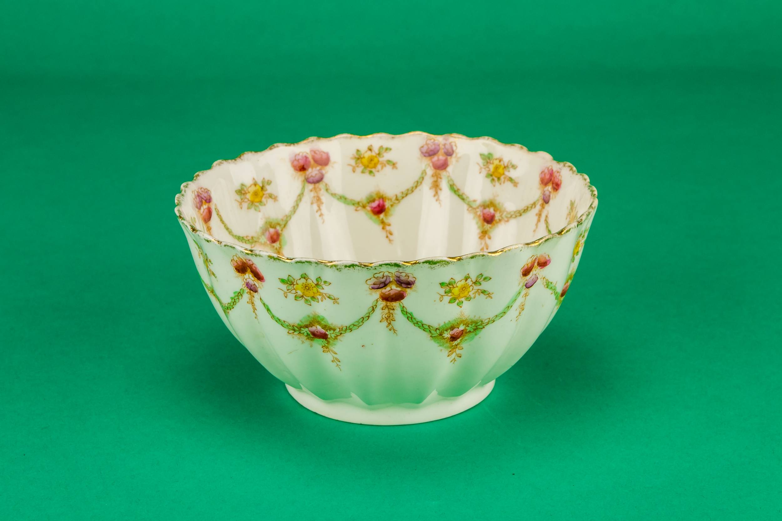 Ceramic Antique CREAMER — Milk and sugar floral set 1