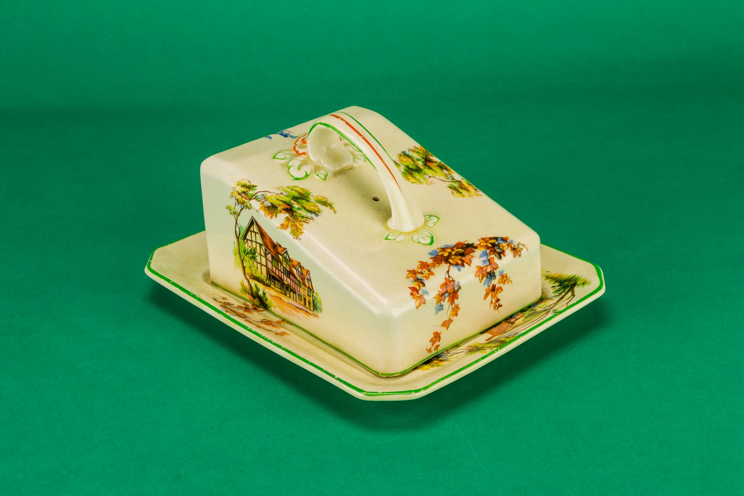 Spectacular Art Deco — Countryside butter dish 
