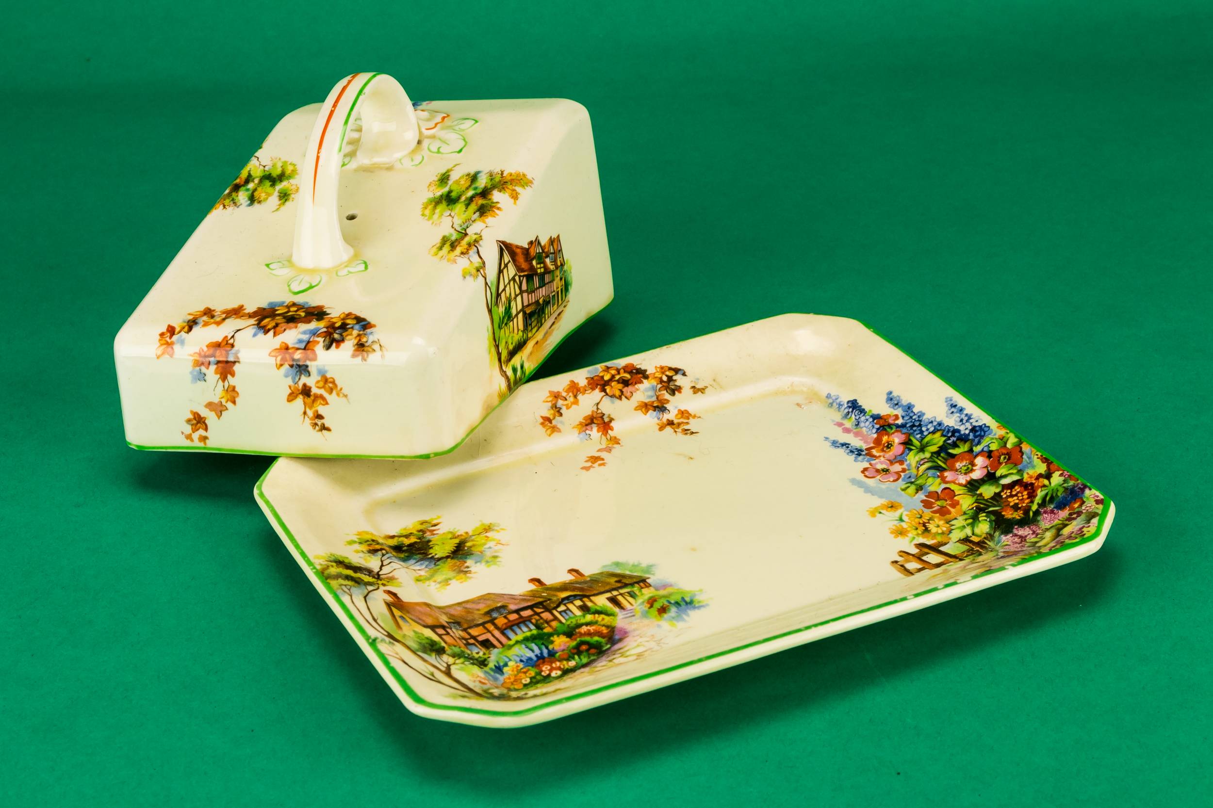 Spectacular Art Deco — Countryside butter dish  2