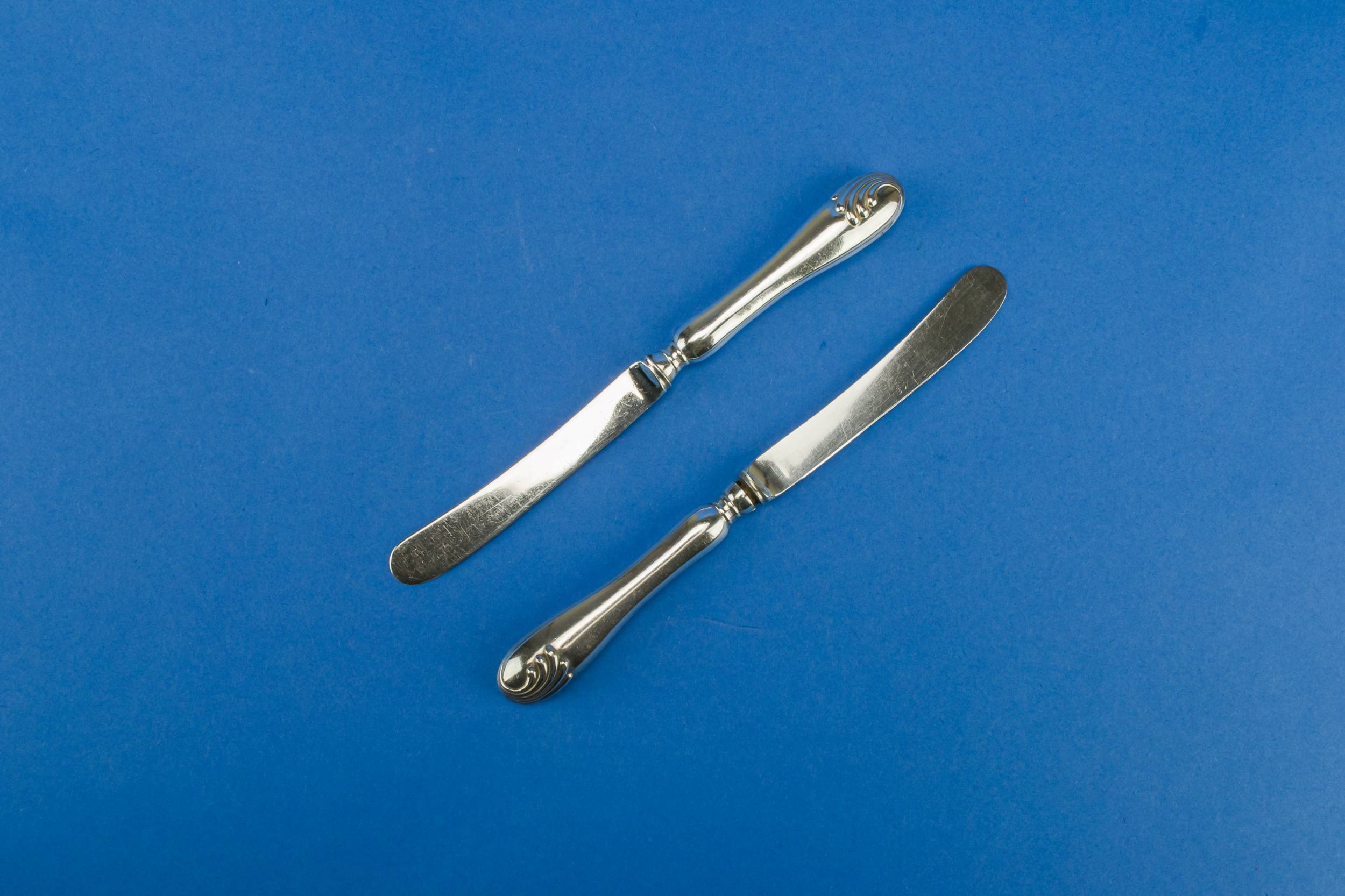 Silver Arts Crafts — 6 silver butter knives