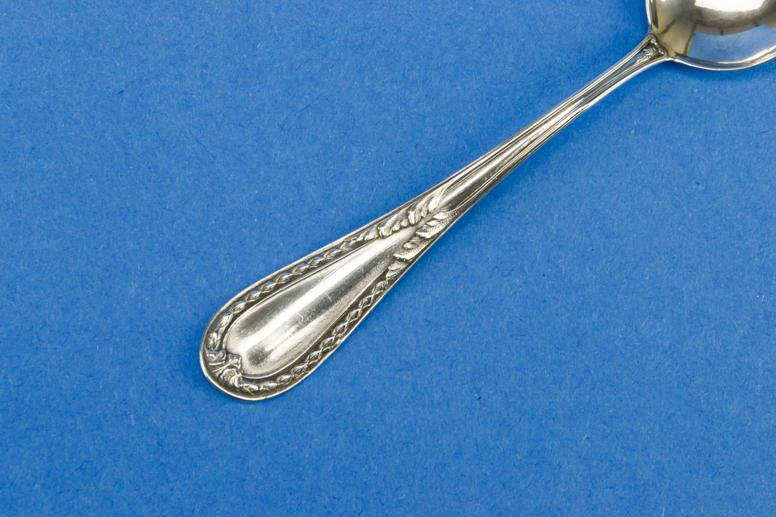 Antique Neo-classical Silver — 6 silver coffee spoons 2