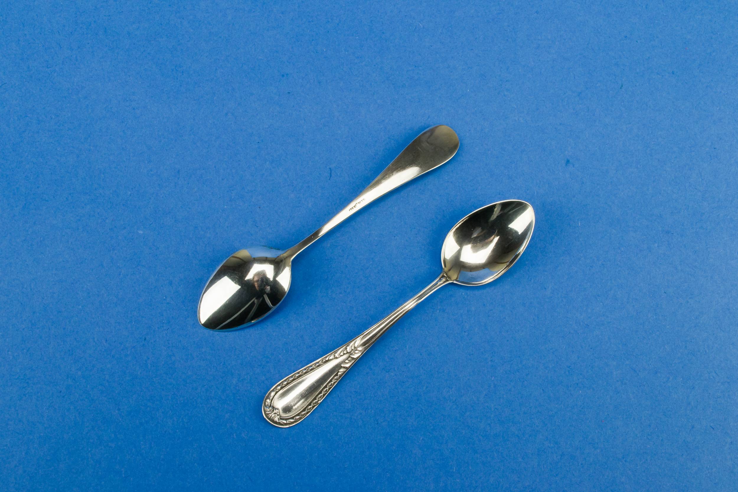 Antique Neo-classical Silver — 6 silver coffee spoons