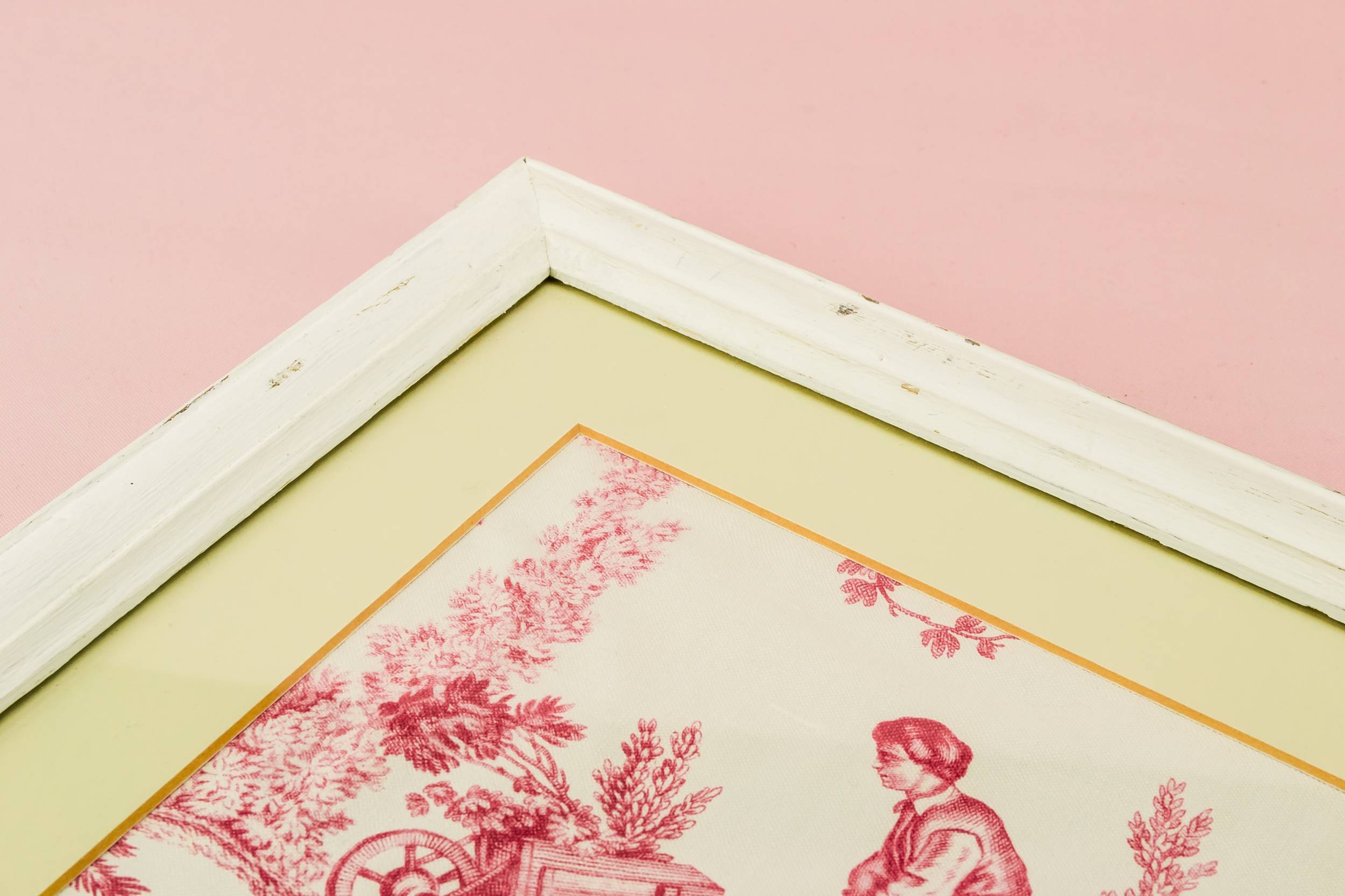Shabby Chic Framed — Toile de jouy fabric picture 1