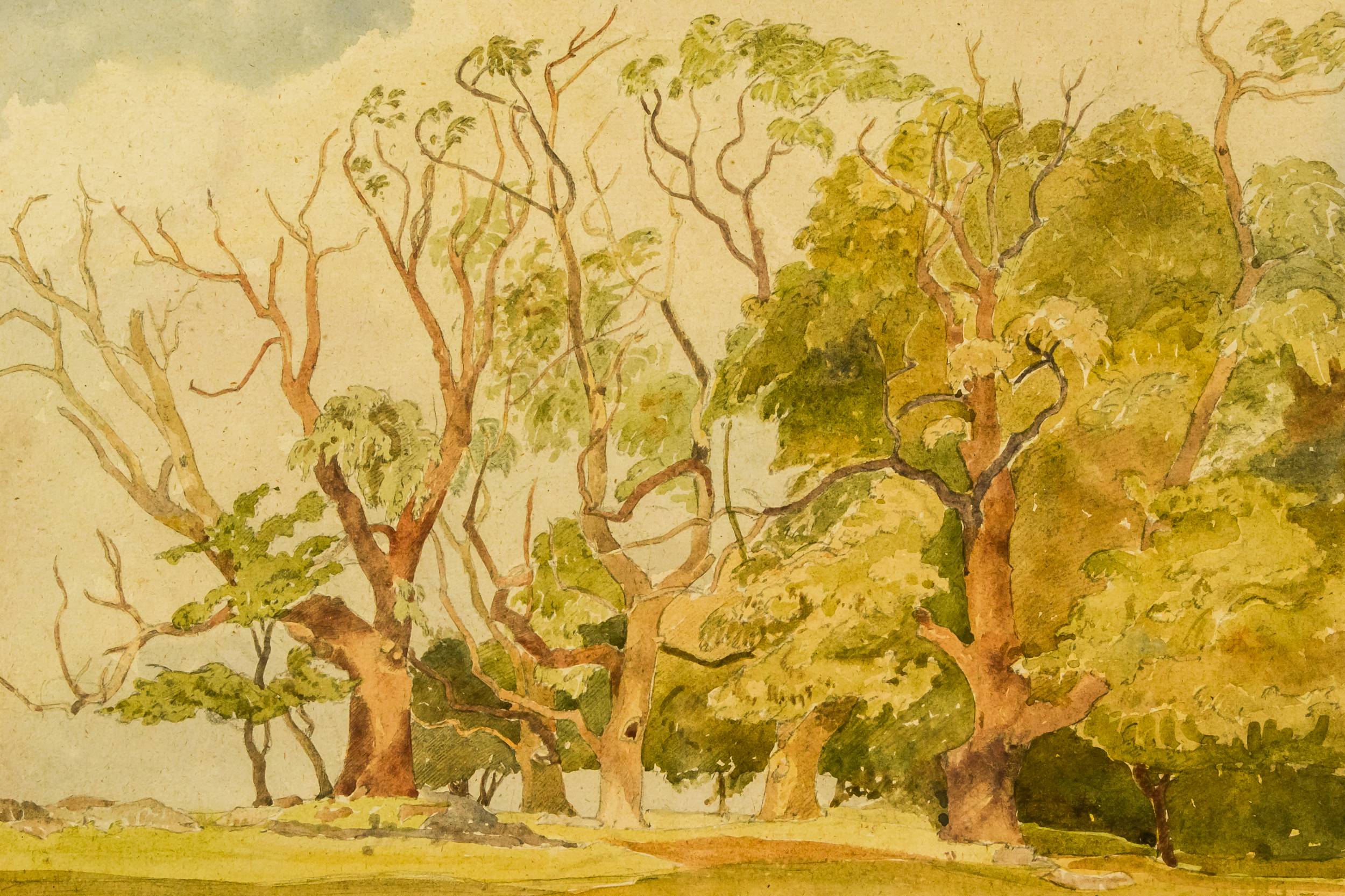 English Landscape with — Framed landscape painting 1