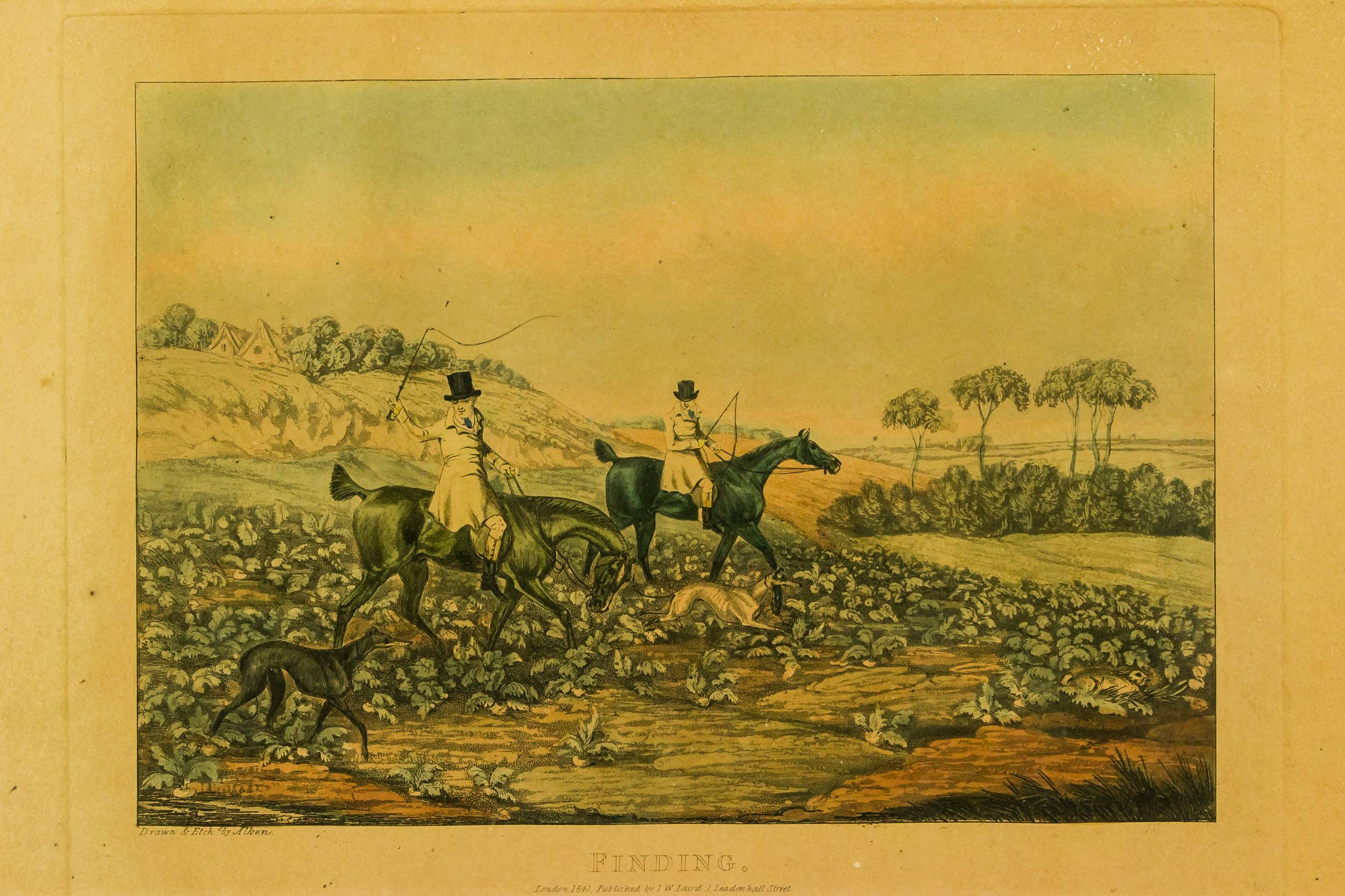 Victorian Rabbit Hunting — Rabbit hunting print 1