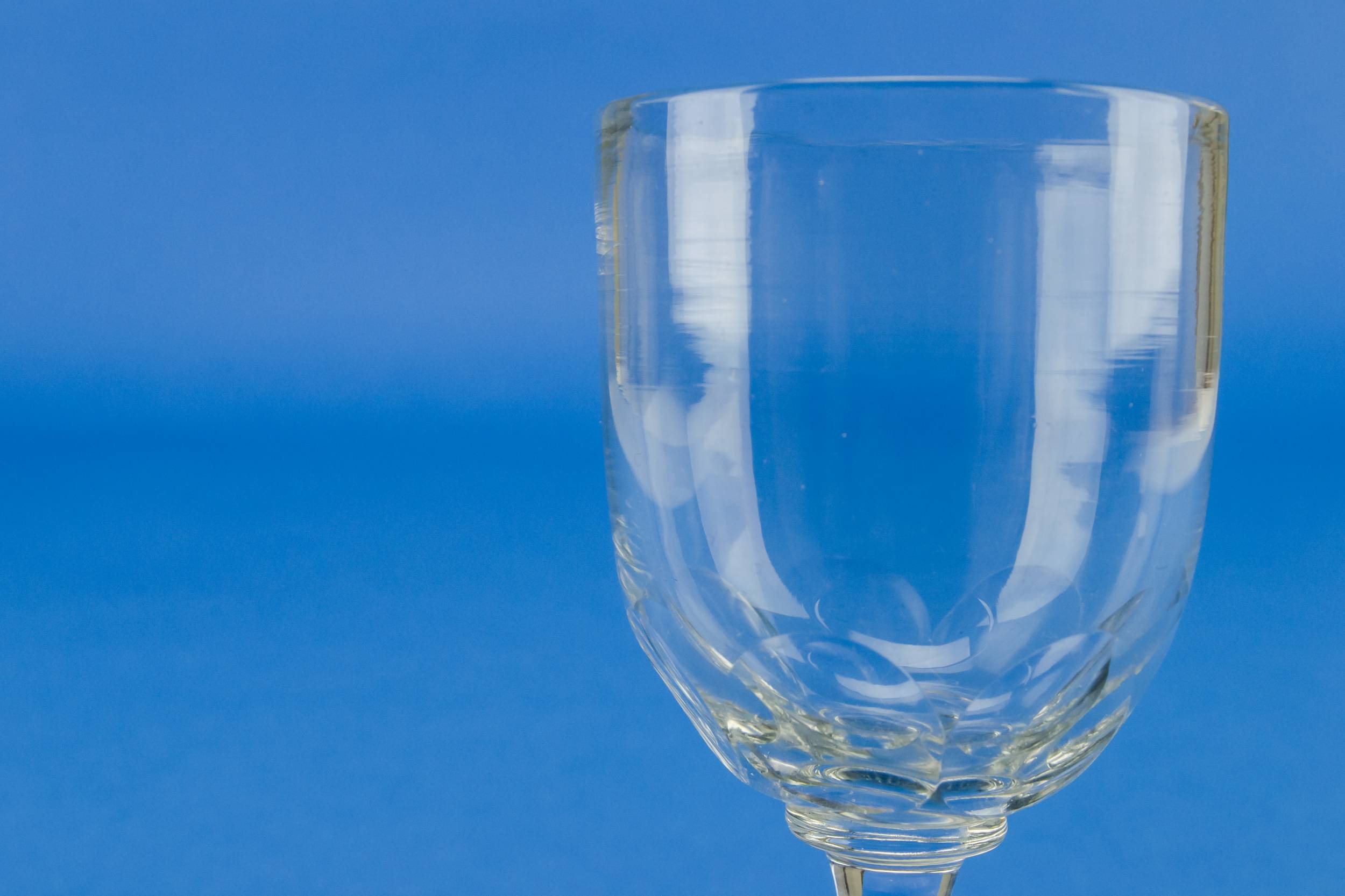 Clear Elegant Panelled — Small dessert wine glass 1