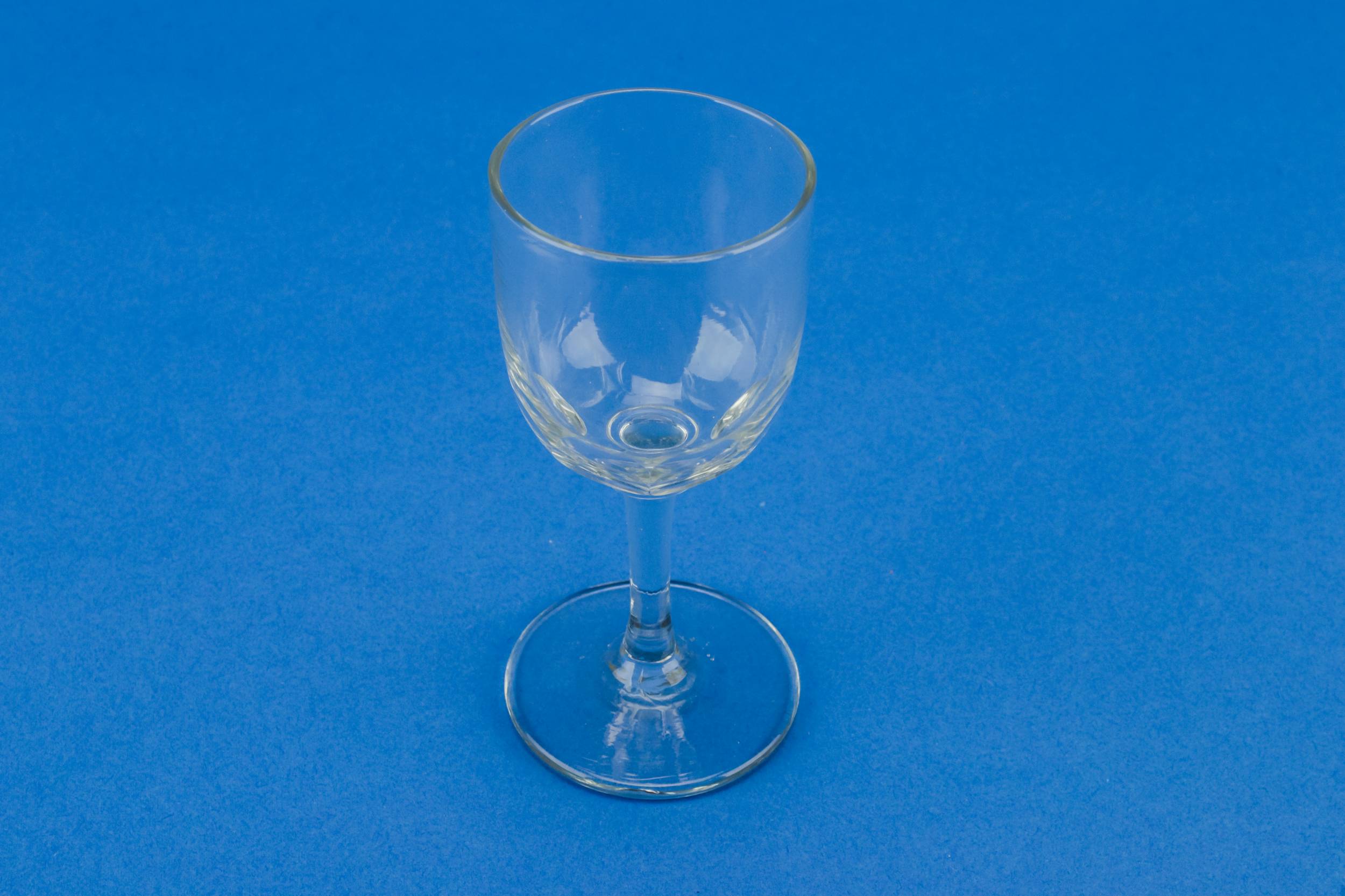 Clear Elegant Panelled — Small dessert wine glass 2