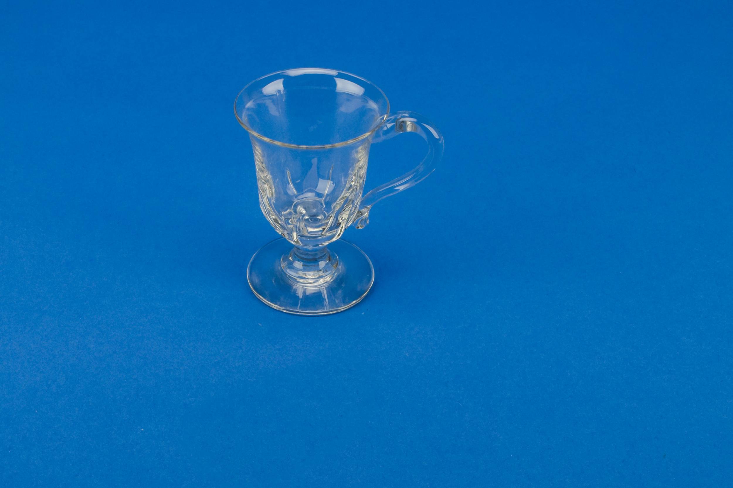 Antique Victorian Panelled — Glass eggnog cup 2