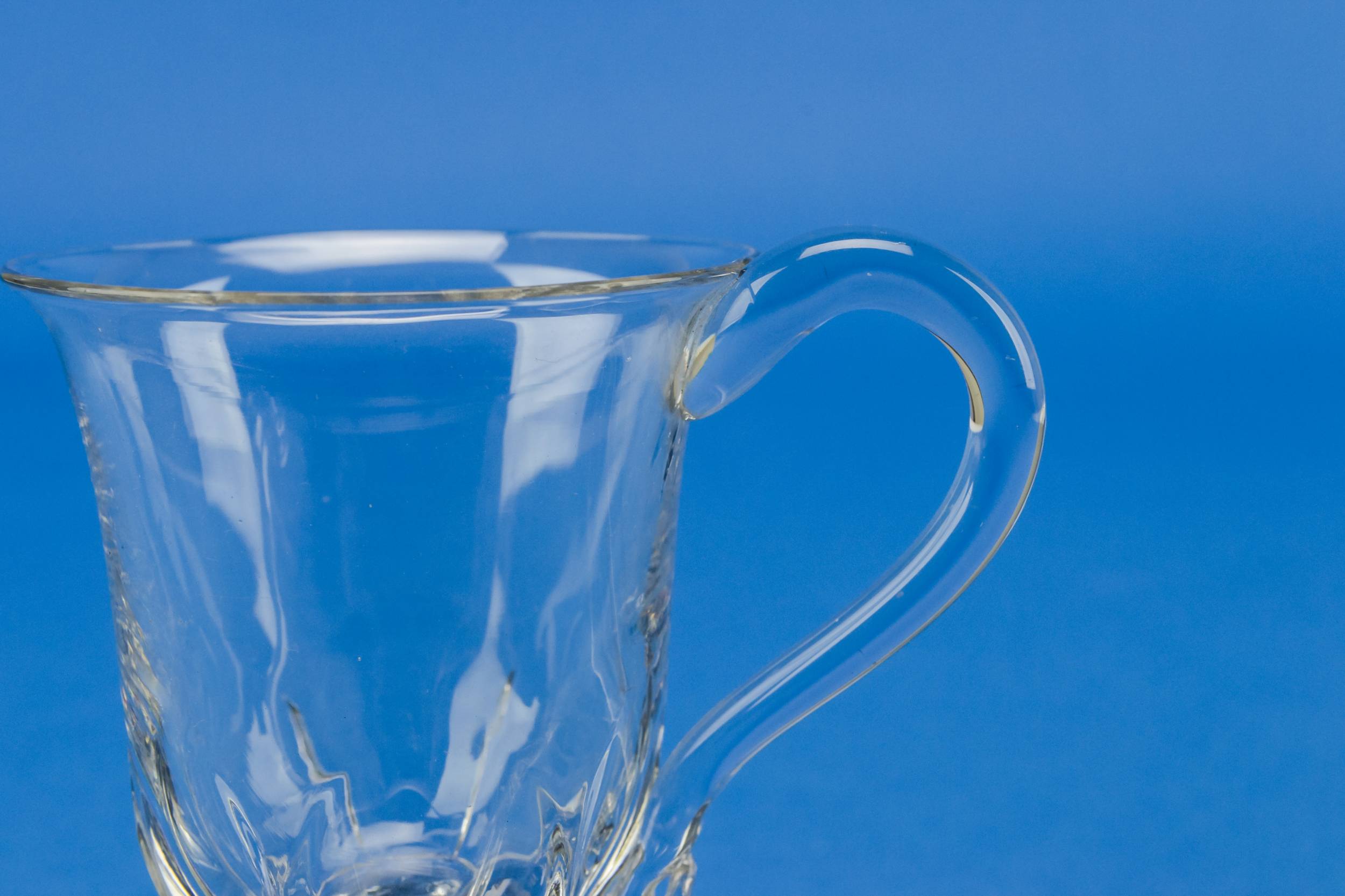 Antique Victorian Panelled — Glass eggnog cup 1