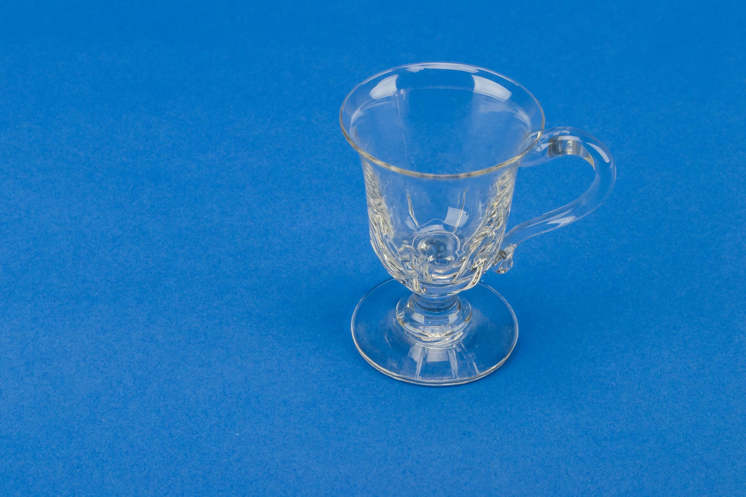 Antique Victorian Panelled — Glass eggnog cup 3