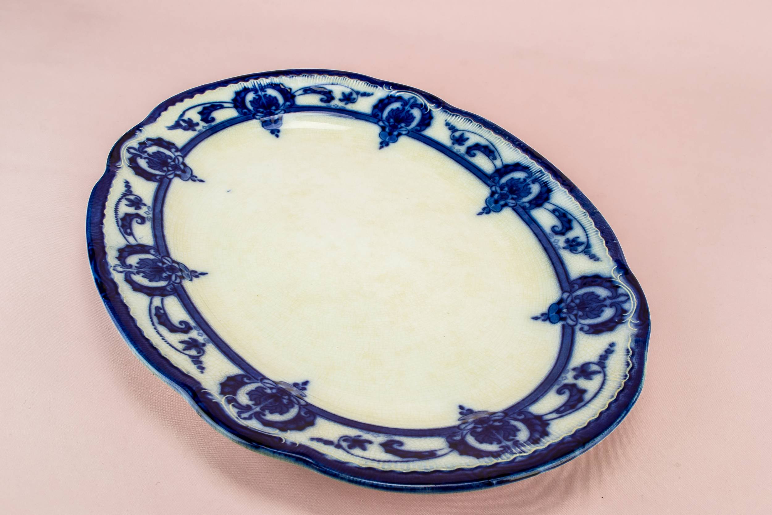 Art Nouveau Antique — Flow blue serving platter 1