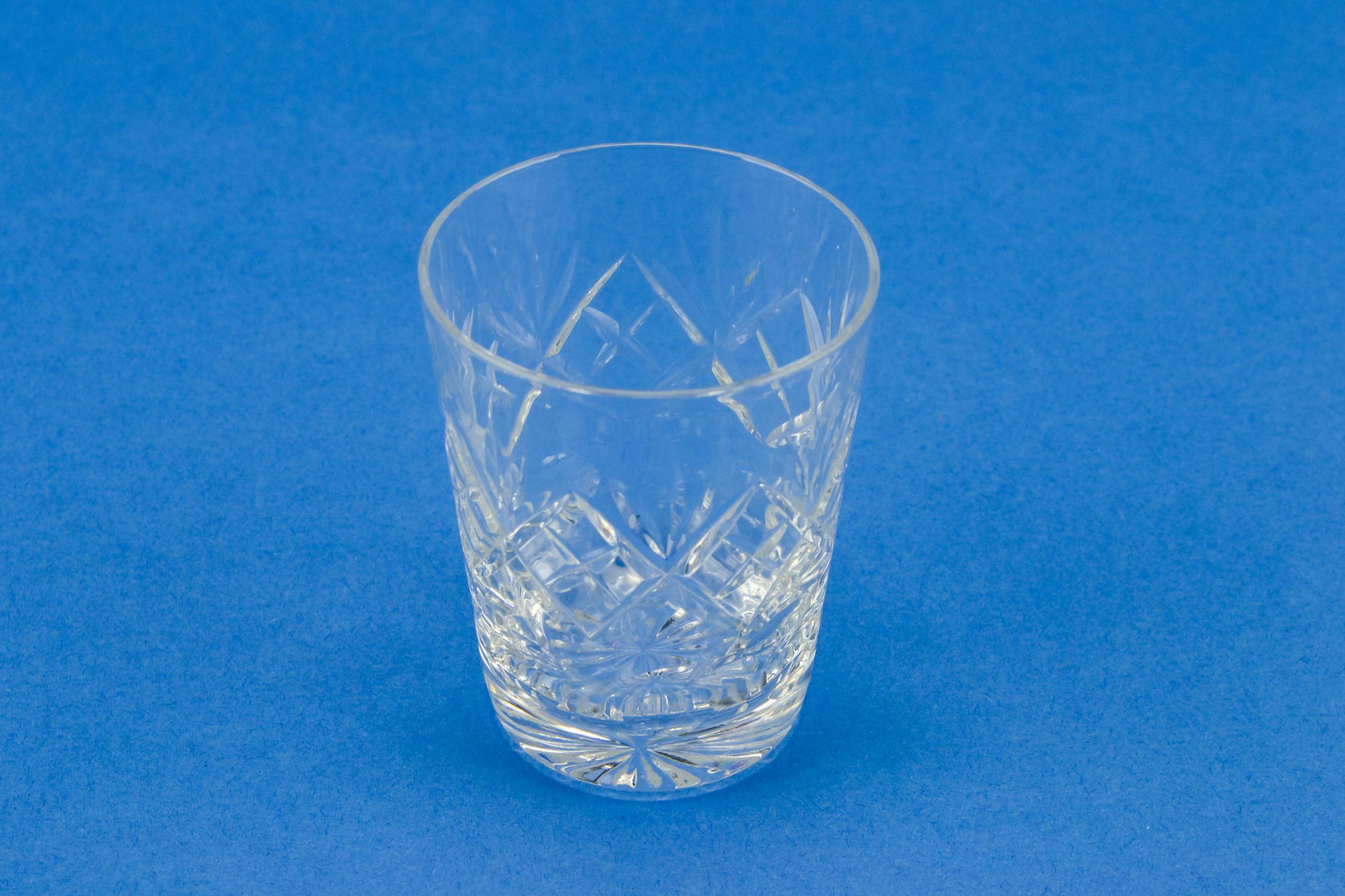 Small Clear Diamond — 2 Corbett shot glasses 2