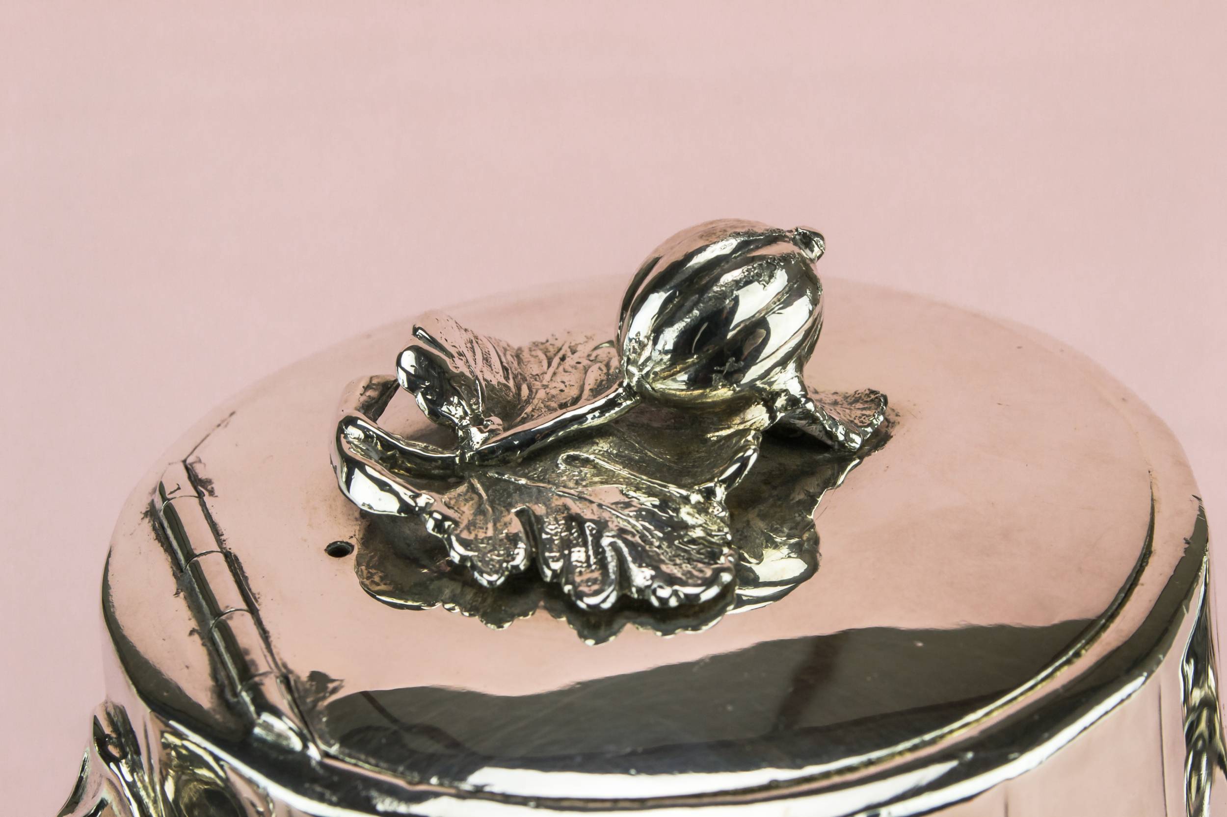 Silver Plated Metal — Pear shaped silver tea set 3