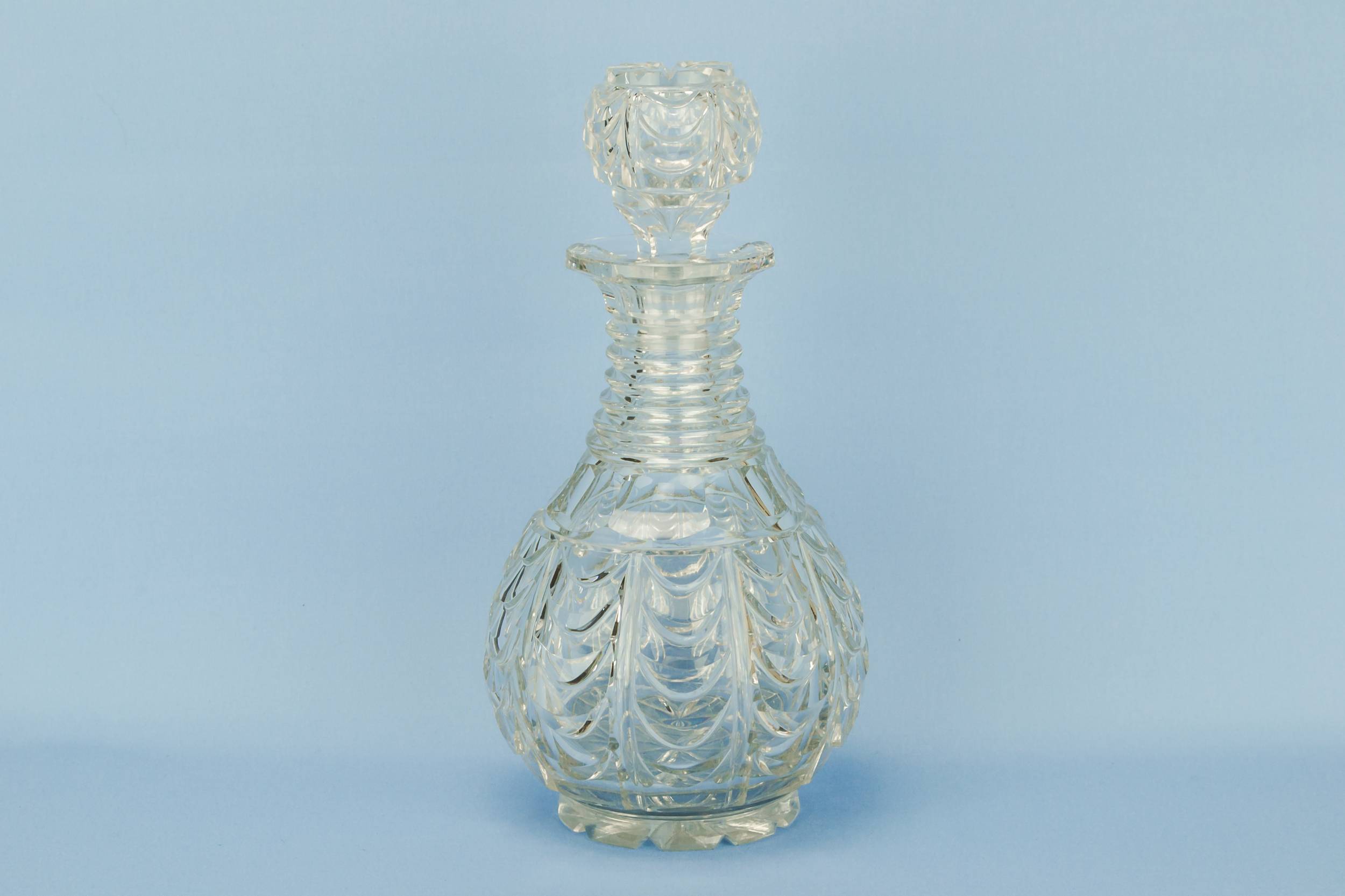 Antique Clear DECANTER — Port and sherry decanter