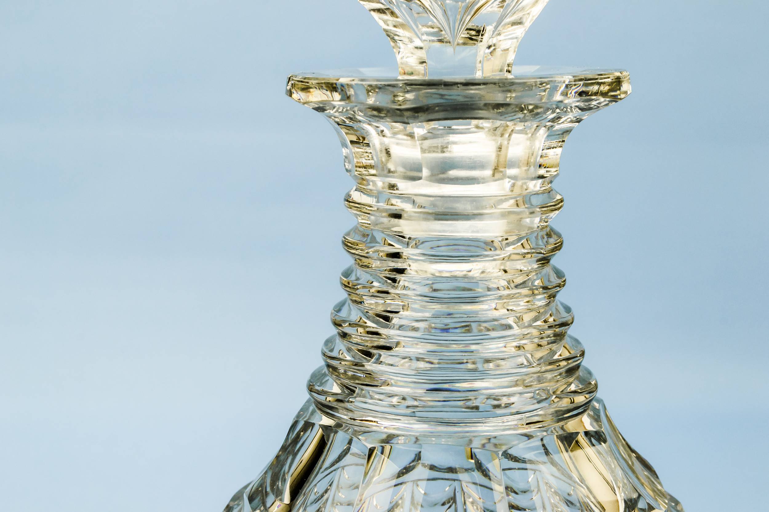 Antique Clear DECANTER — Port and sherry decanter 1