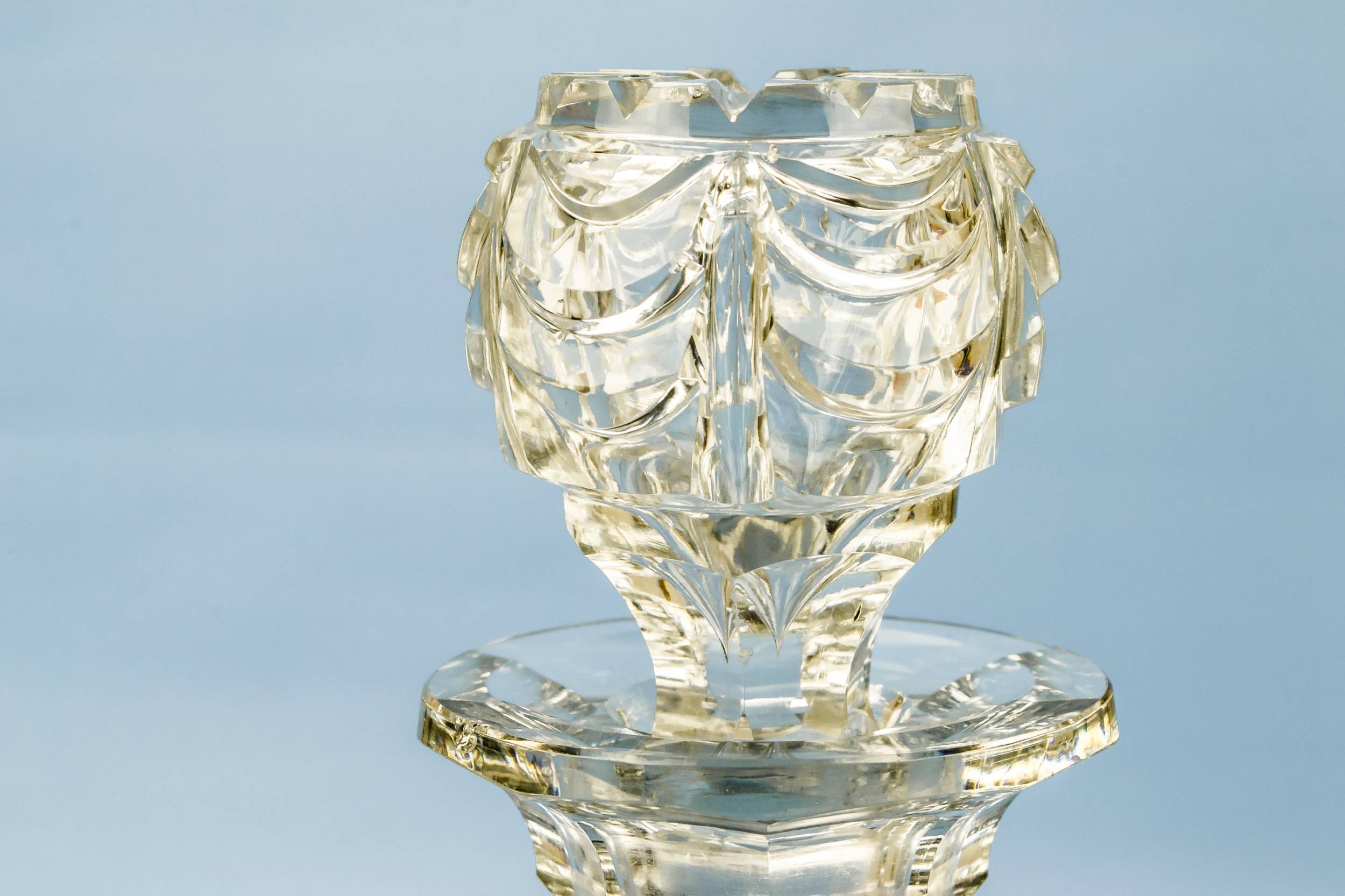 Antique Clear DECANTER — Port and sherry decanter 6