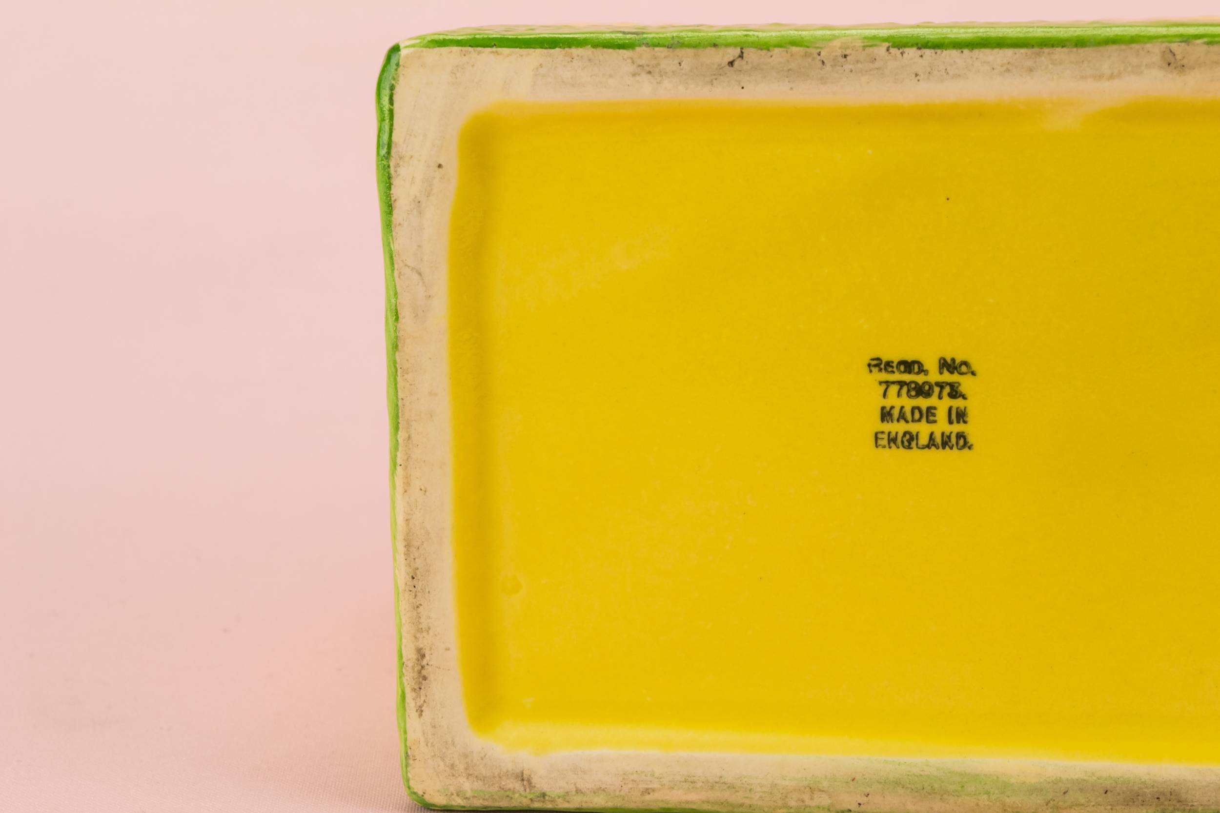 Spectacular Art Deco — Yellow jar for tea bags 2