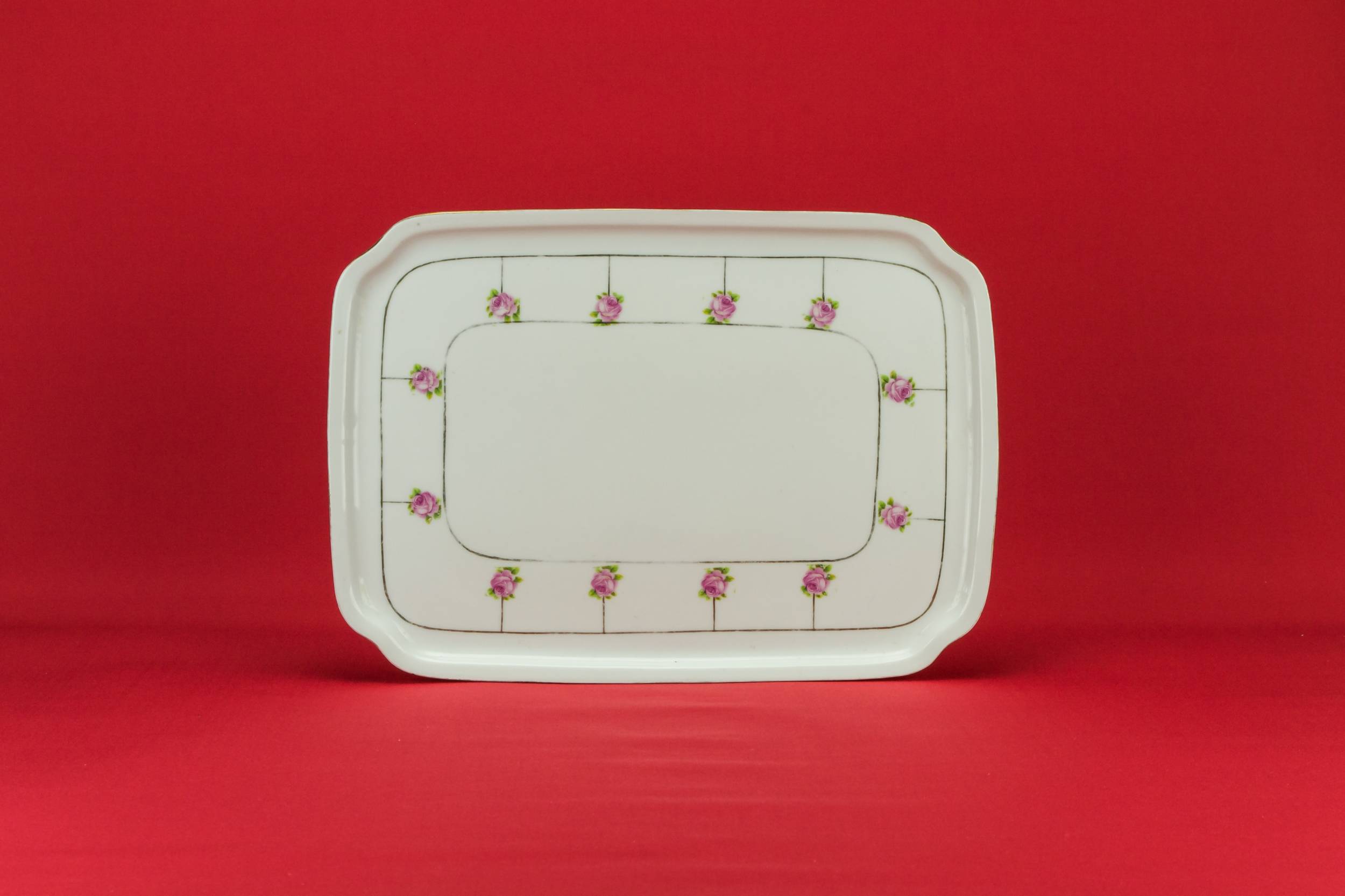 Pink Porcelain PLATTER — Dressing table tray