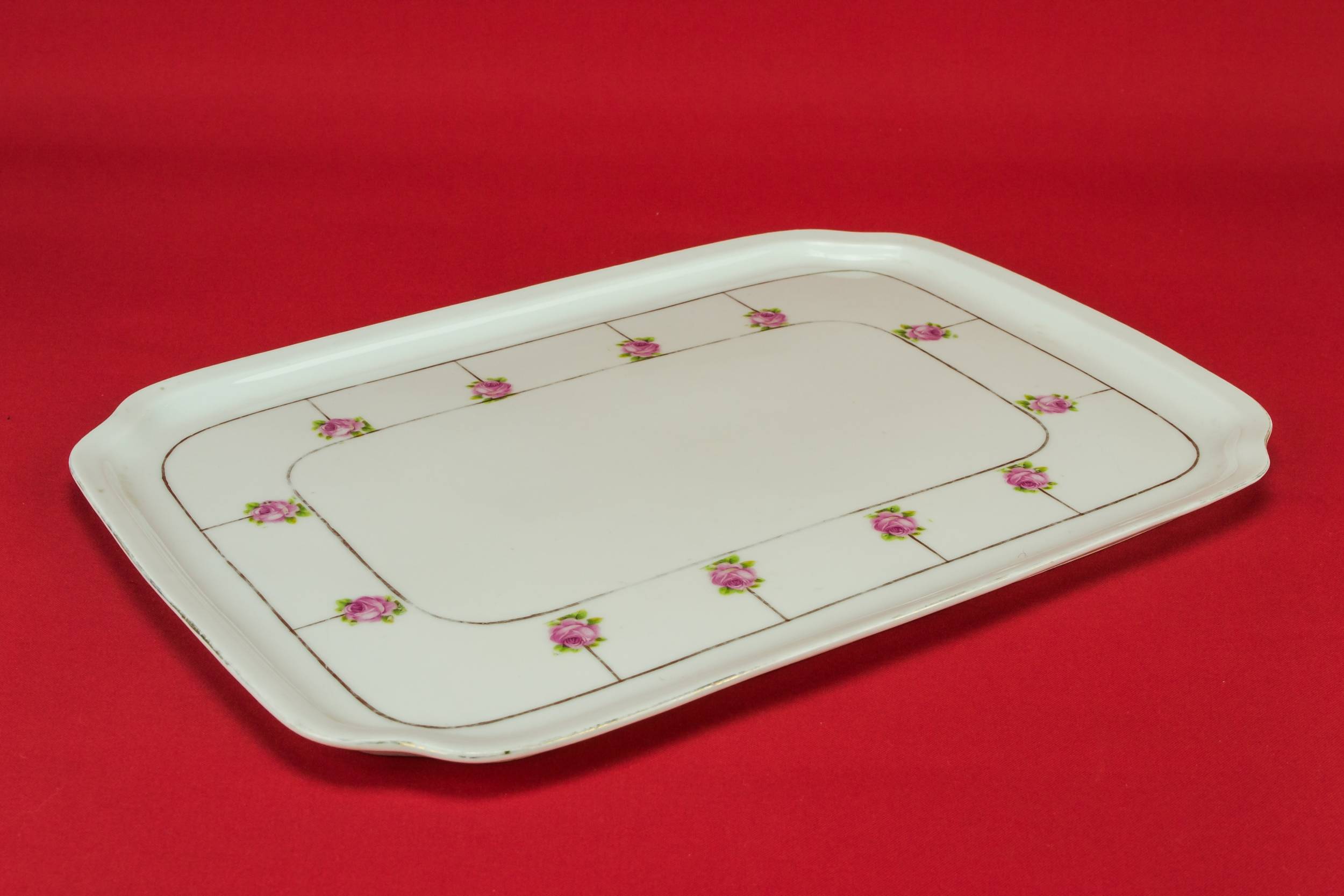 Pink Porcelain PLATTER — Dressing table tray 1