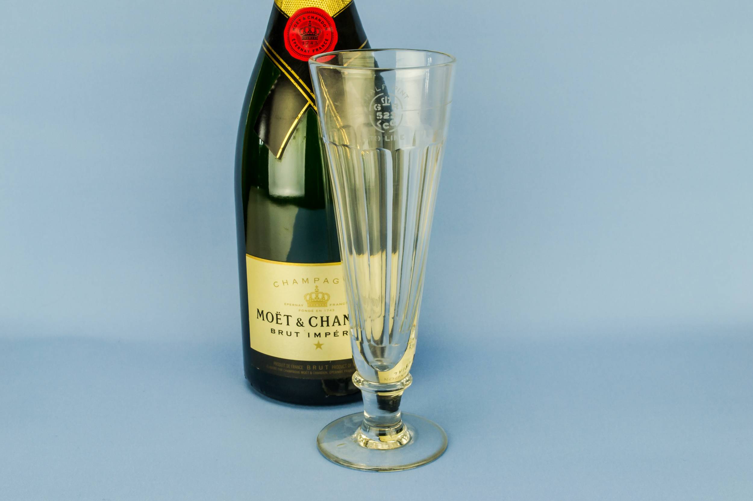 Clear Neo-classical Fluted — Tall beer glass flute 1