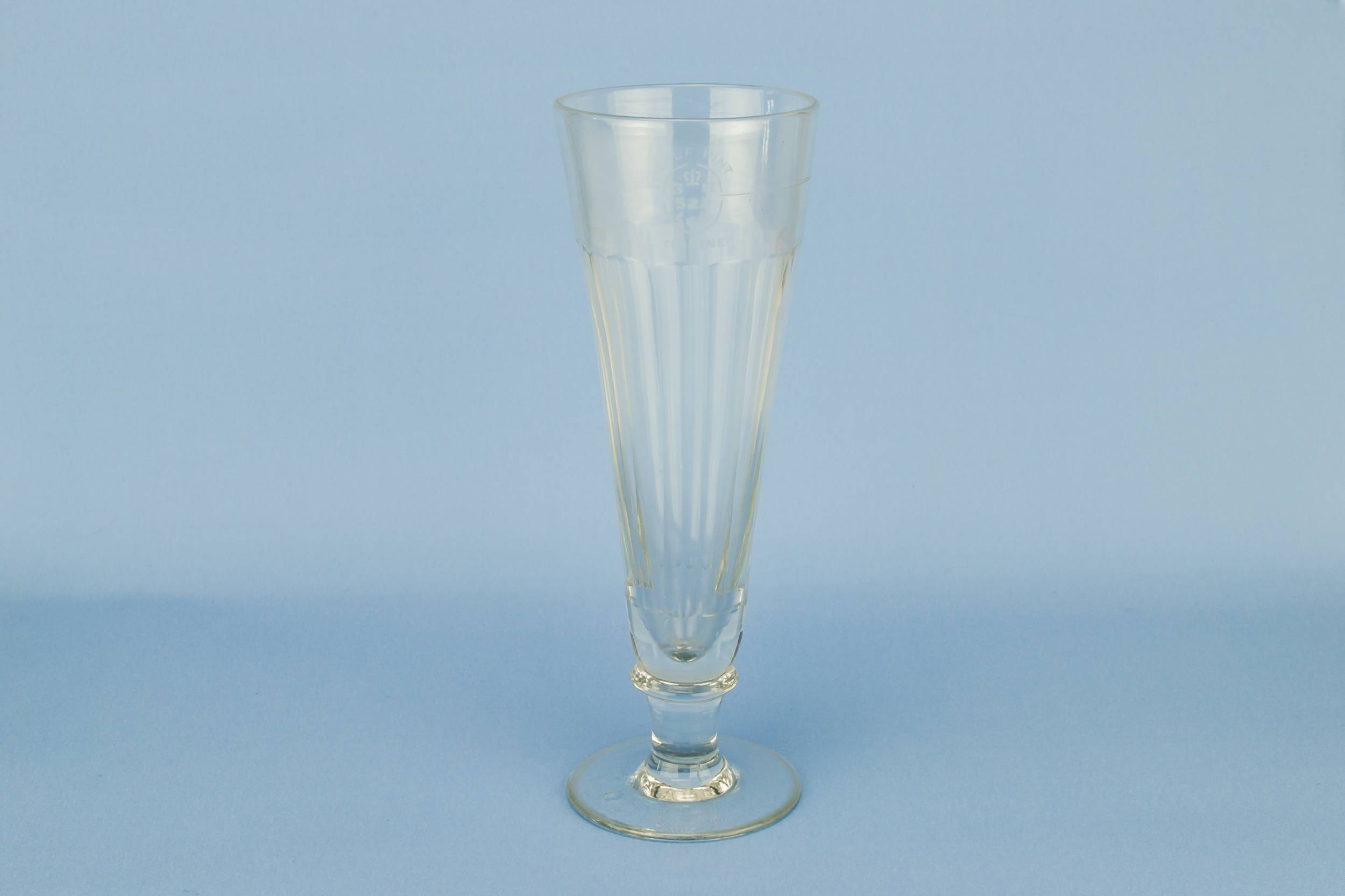Clear Neo-classical Fluted — Tall beer glass flute 3