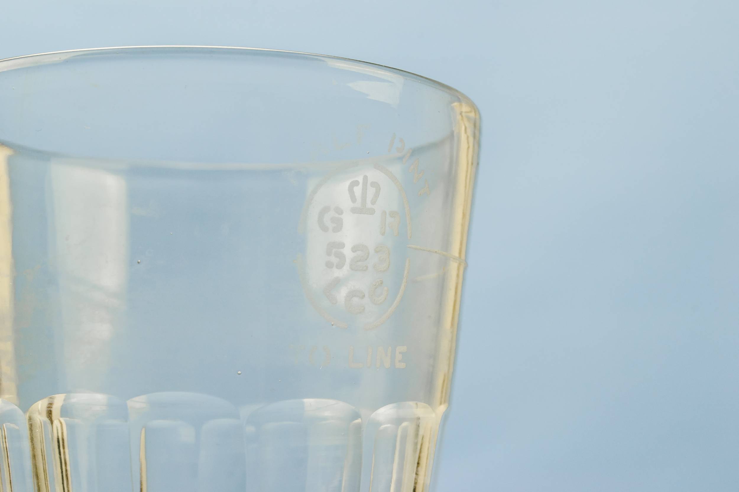 Clear Neo-classical Fluted — Tall beer glass flute 2