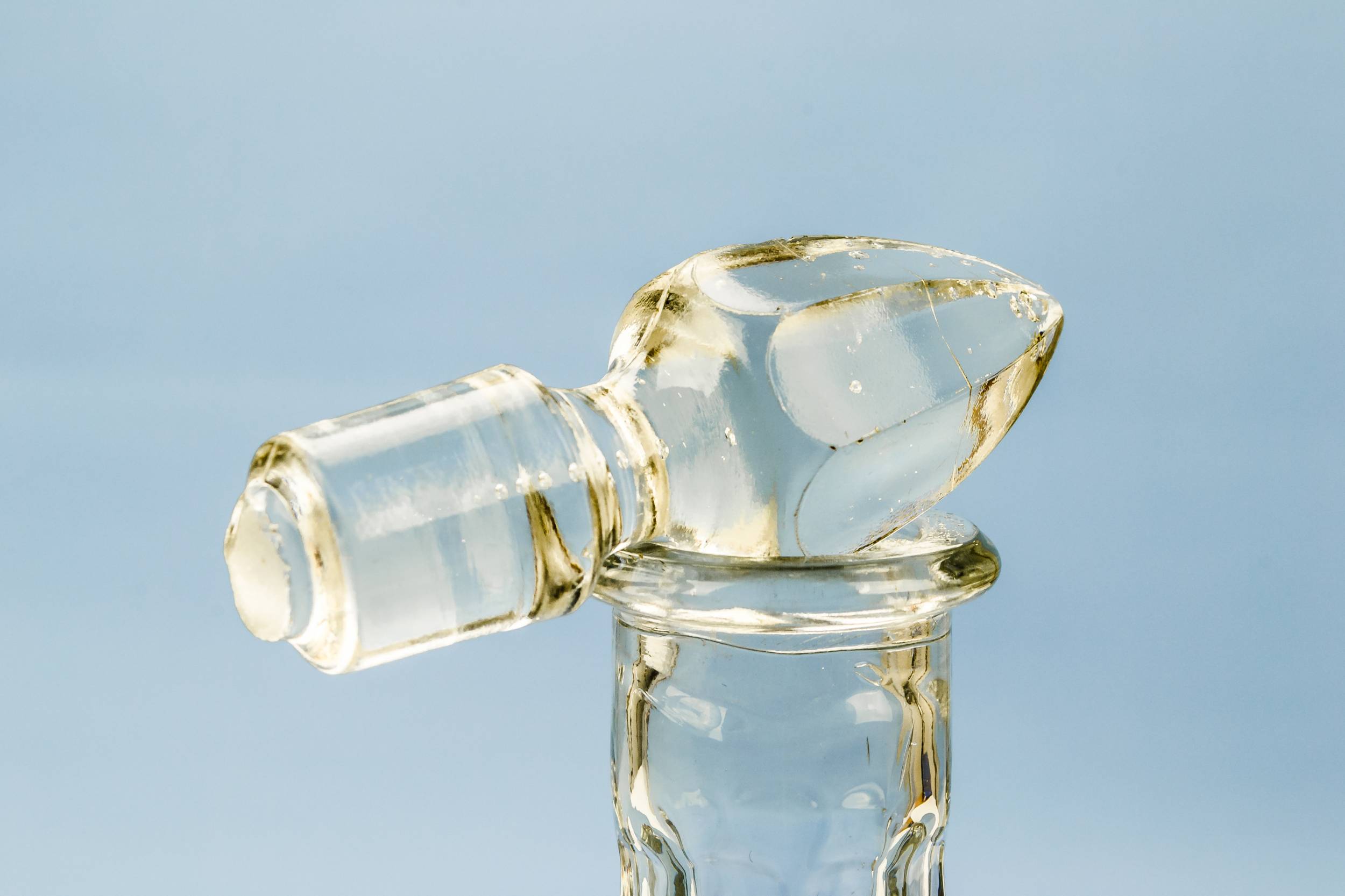 Antique DECANTER Blown — Spirit glass decanter 1