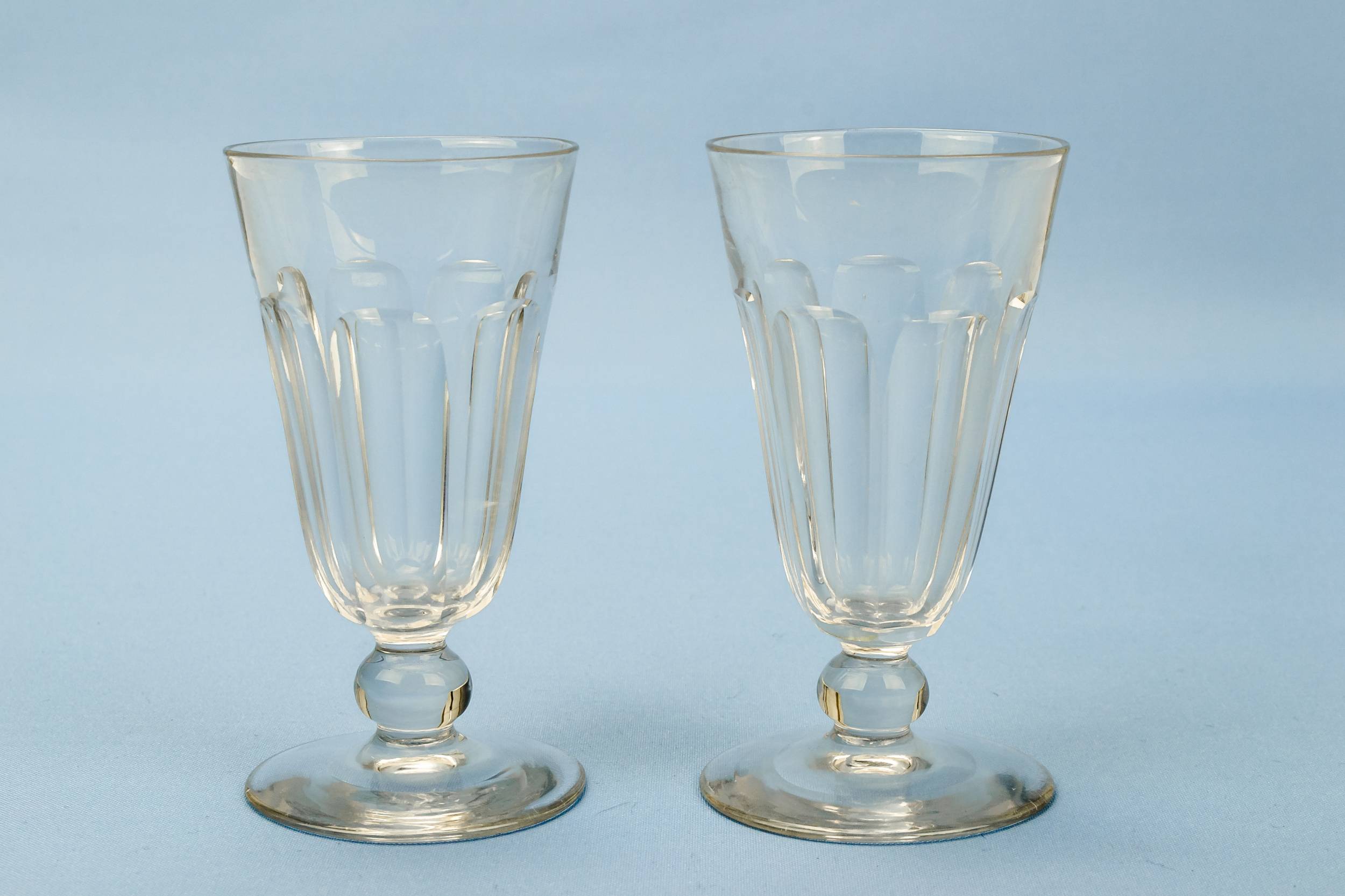 Clear Classical Panelled — 2 dessert wine glasses