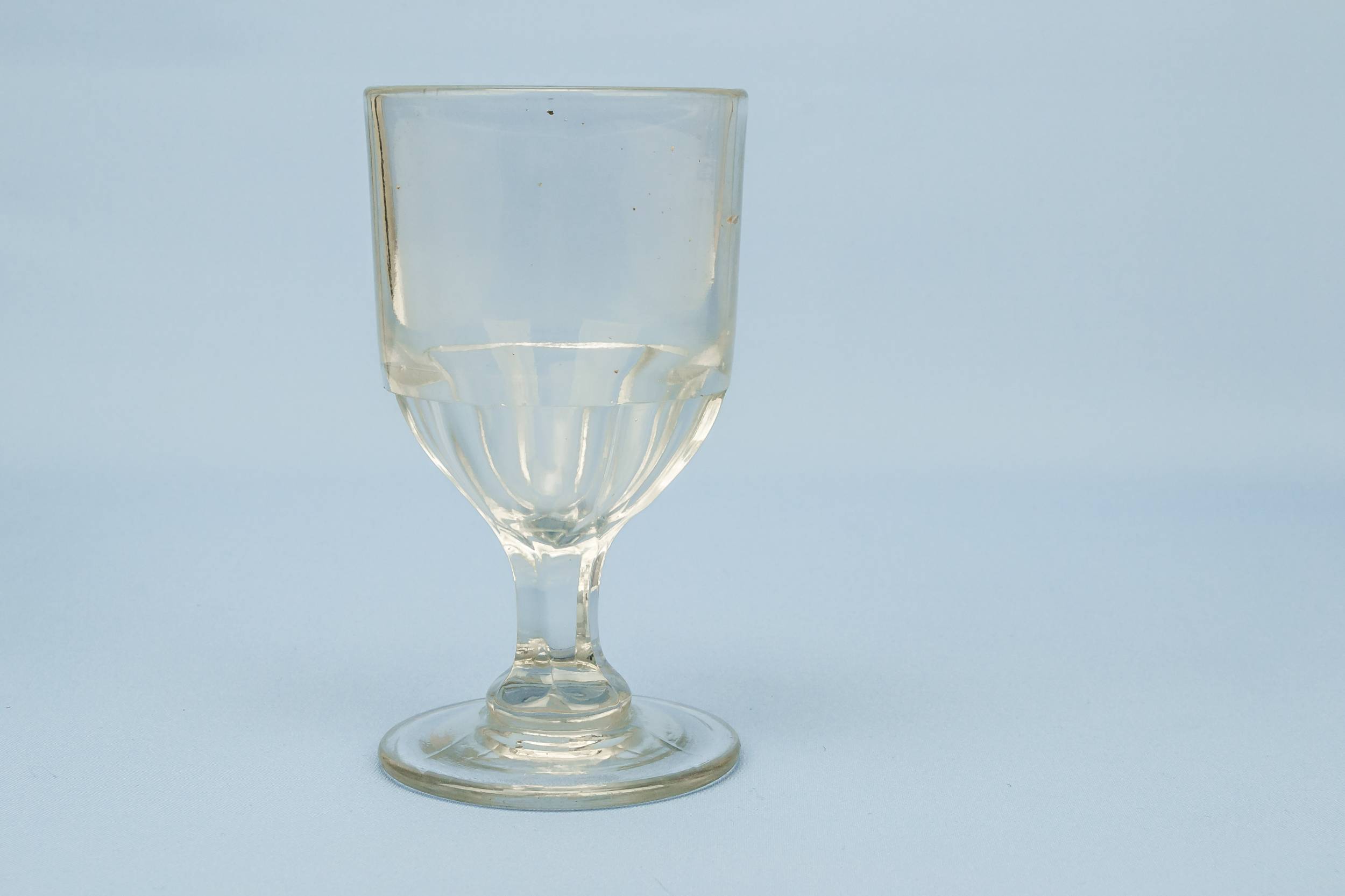 Victorian Clear Panelled — Hexagonal wine glass 2