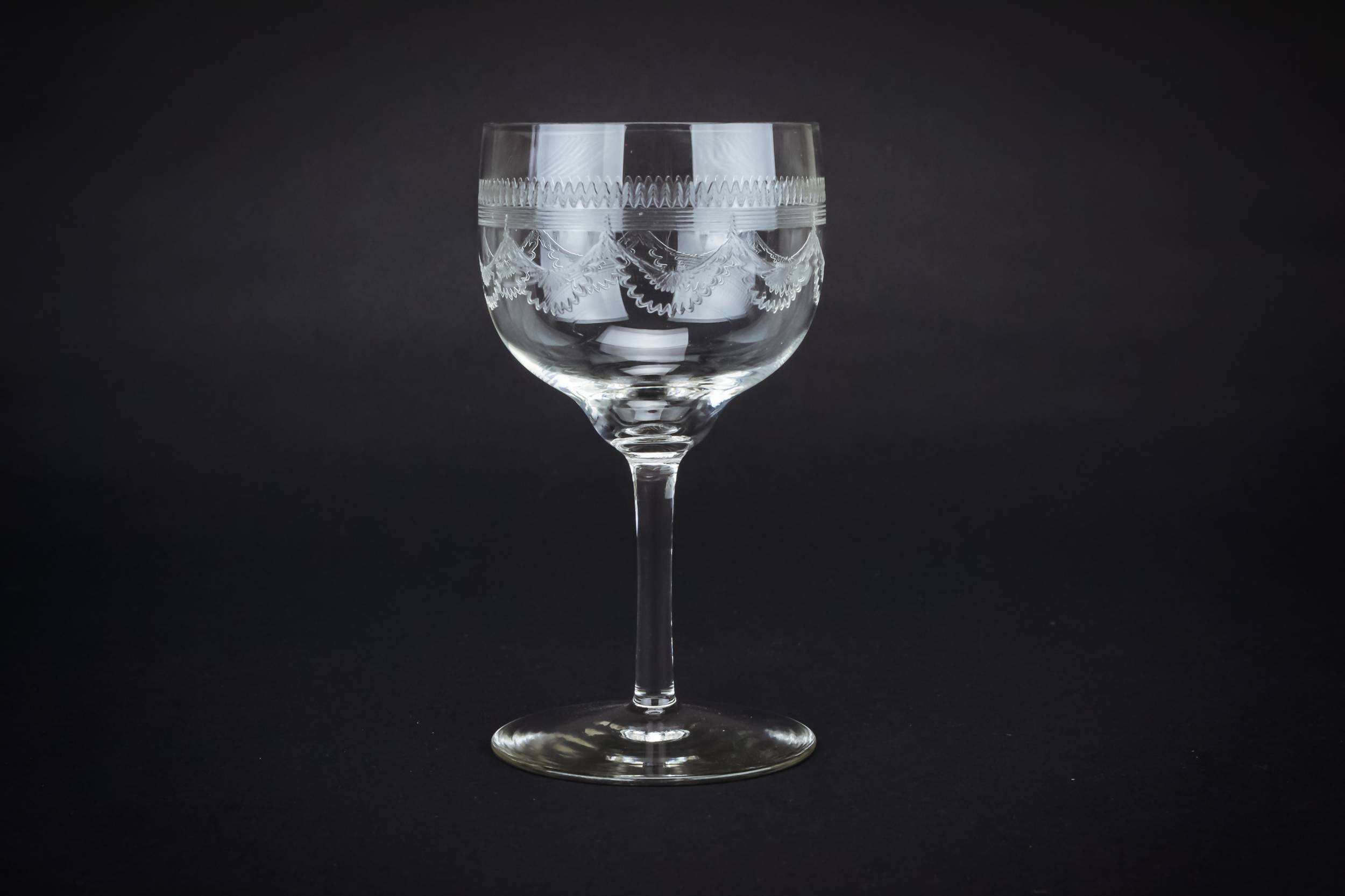 Clear Retro Sherry — Engraved sherry glass