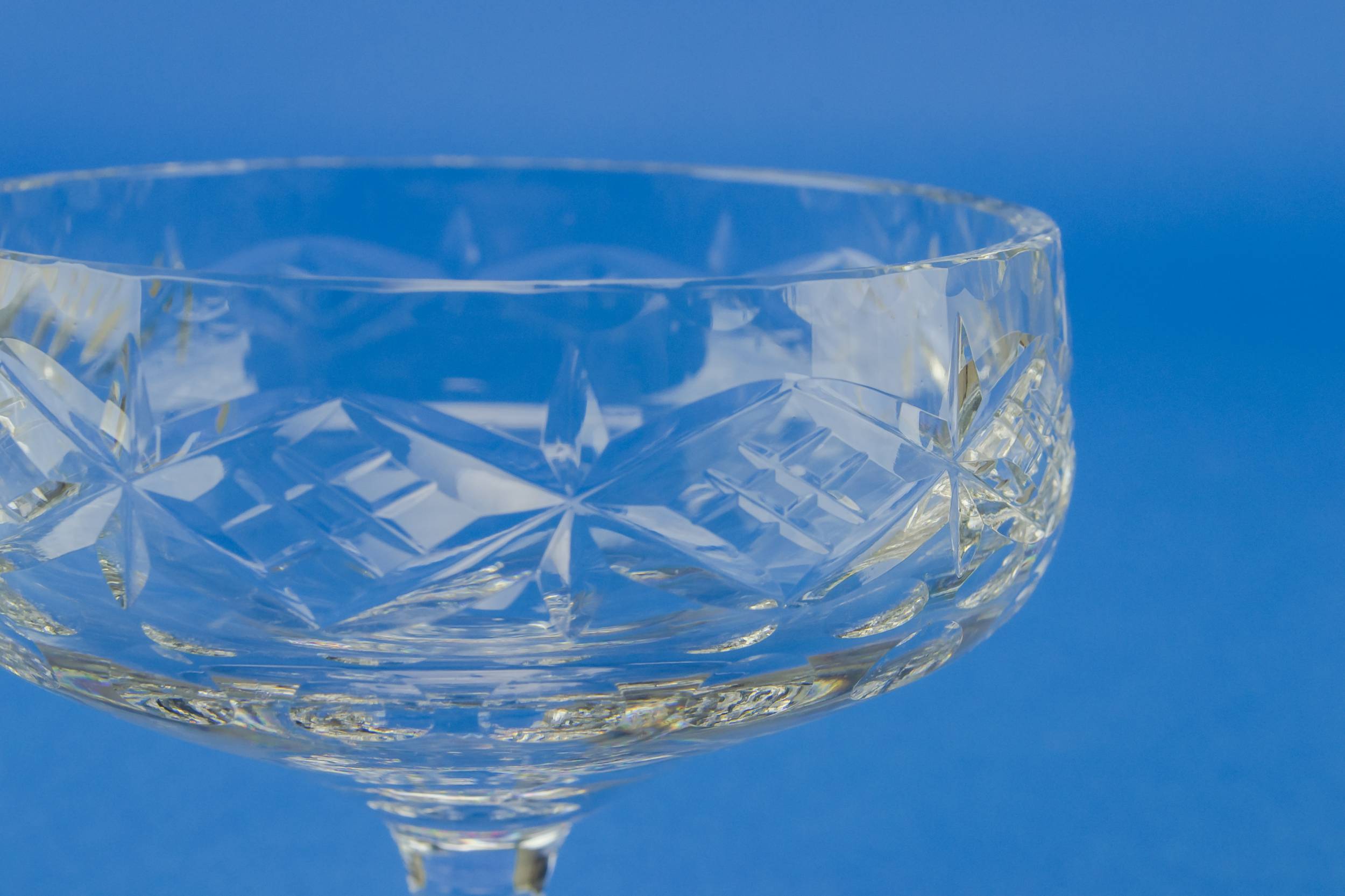 Classical Clear Service — 2 cut glass dessert bowls 1