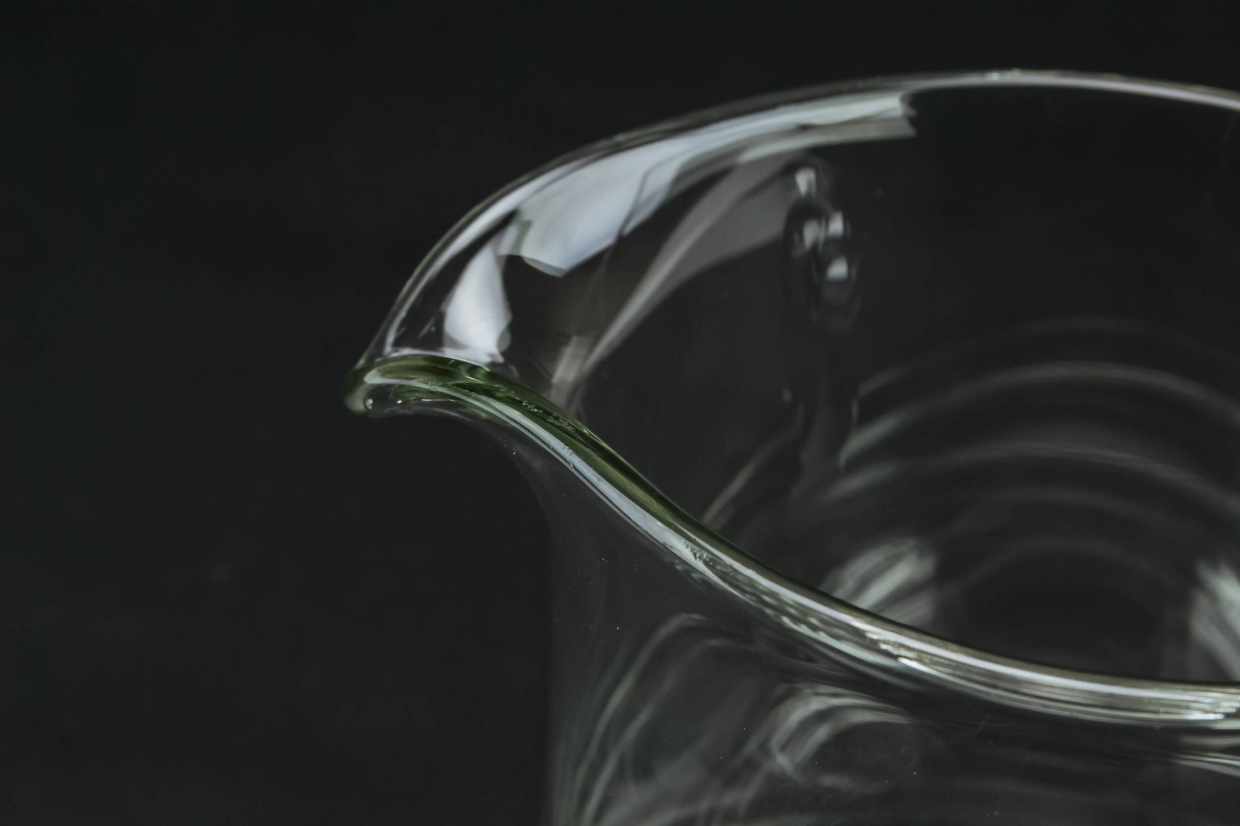Art Deco Glass — Heavy glass water jug 1
