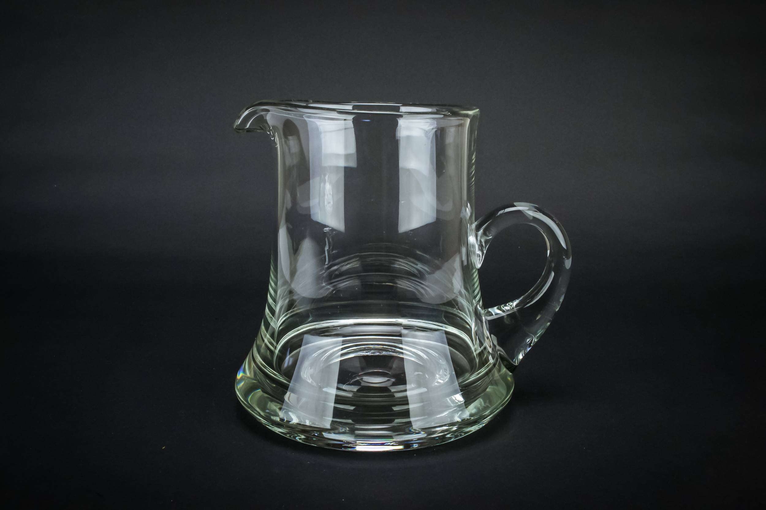 Art Deco Glass — Heavy glass water jug