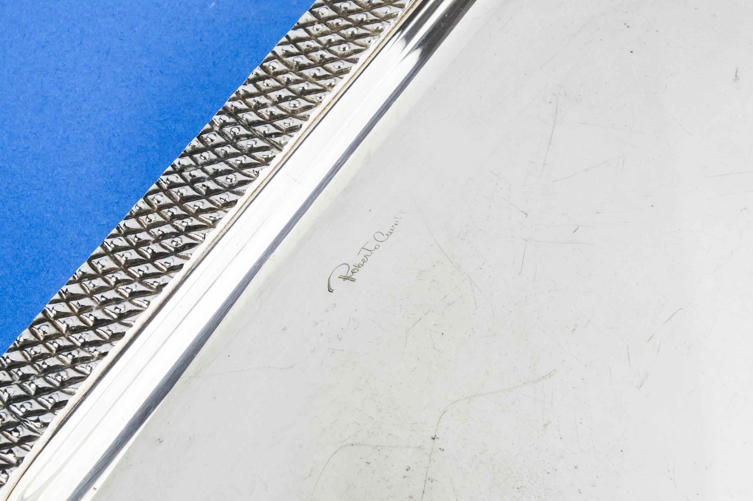 Elegant Silver Plated — Roberto Cavalli silver tray 1