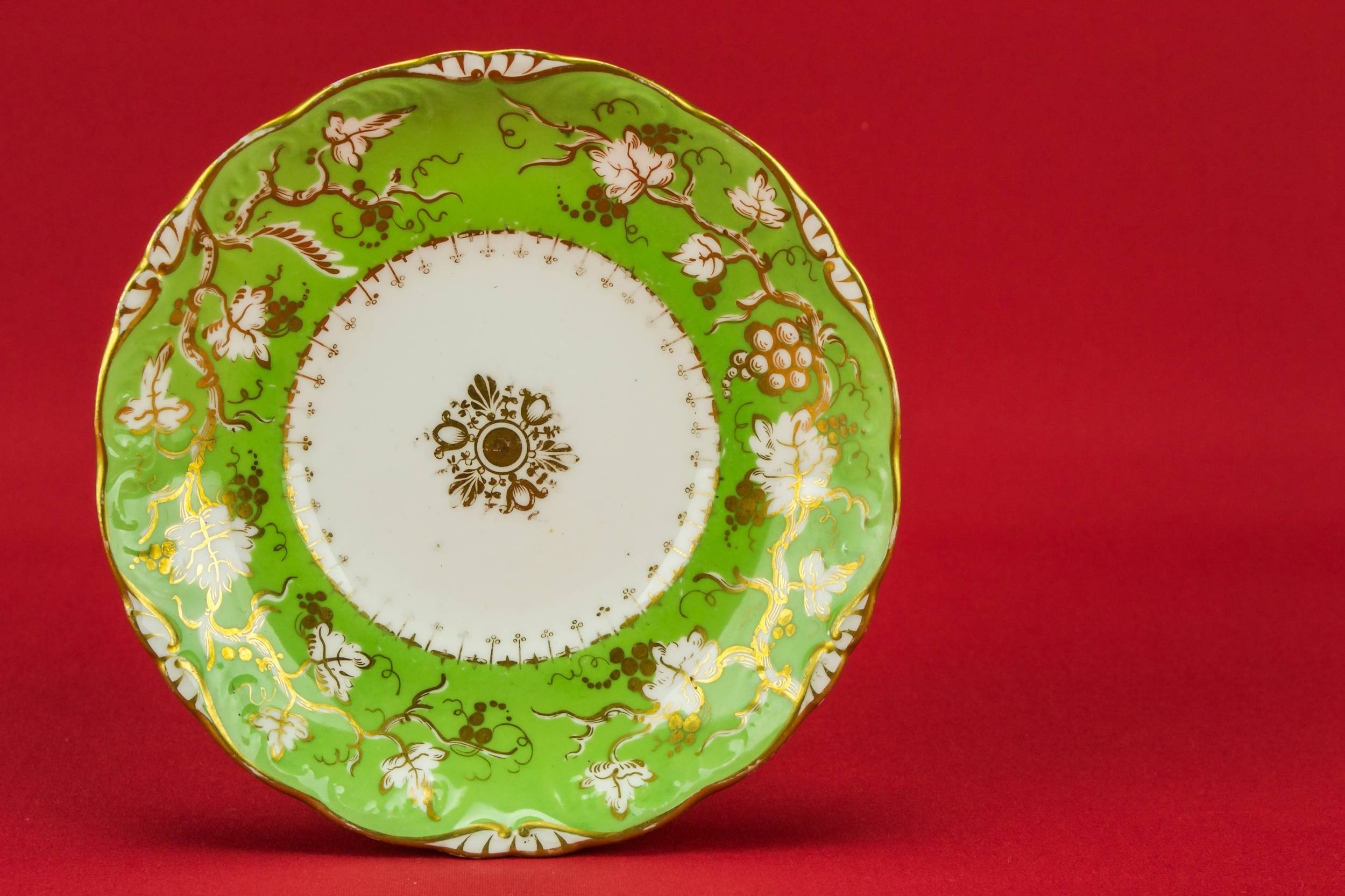 Persons Antique Porcelain — Green coffee set for 6 1