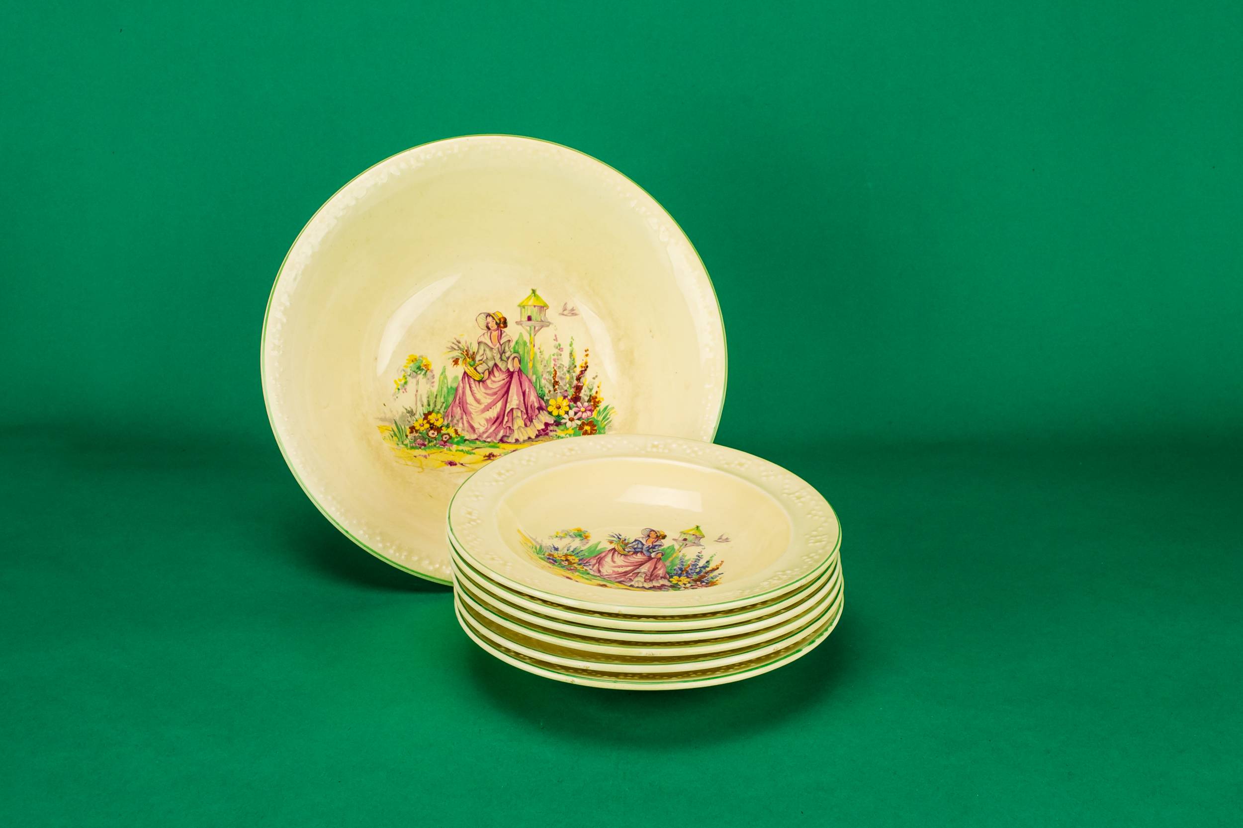 Ceramic Retro 6.6'' — 7 dessert bowls