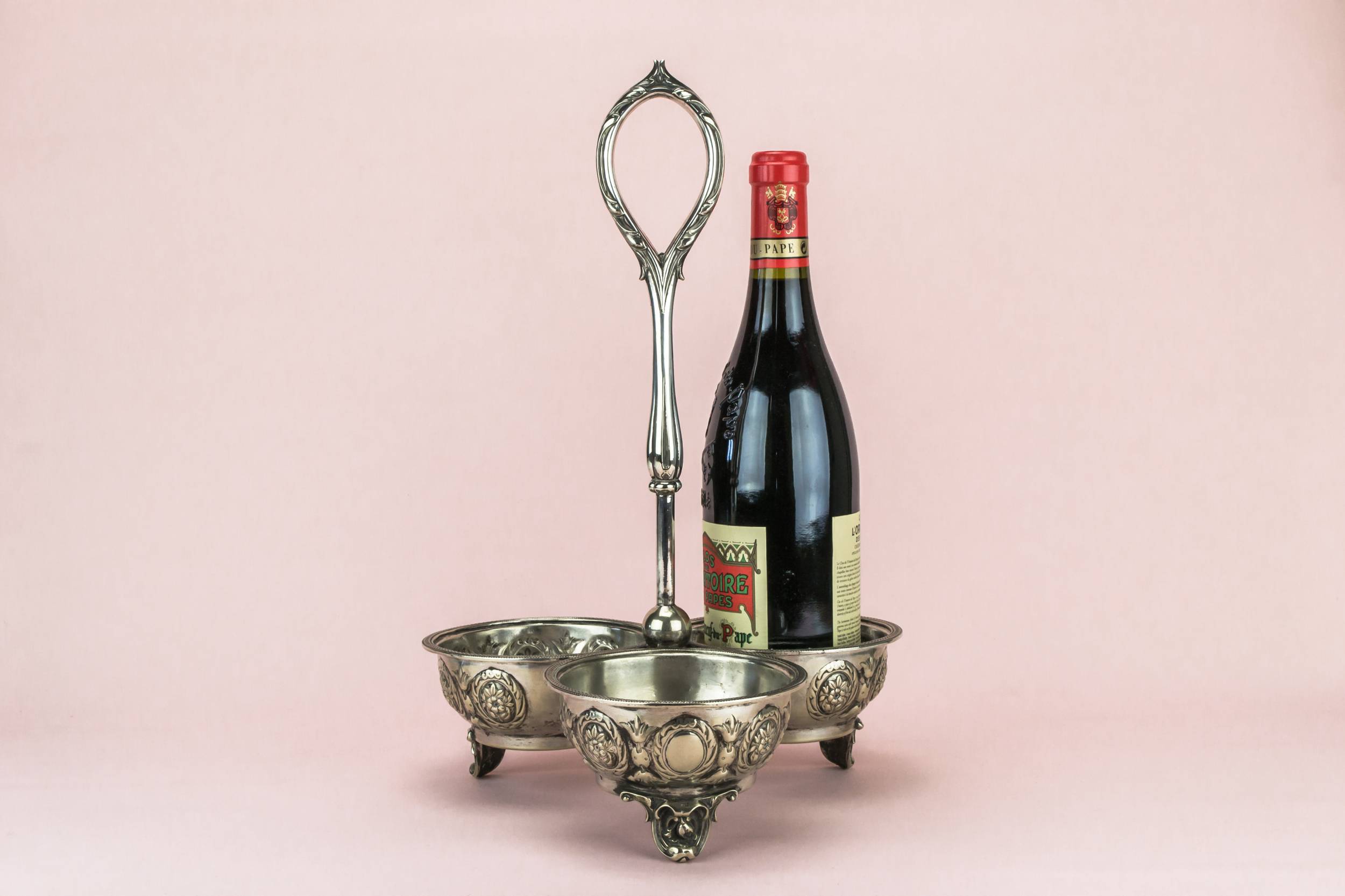 Antique High Victorian — Wine bottle carrier