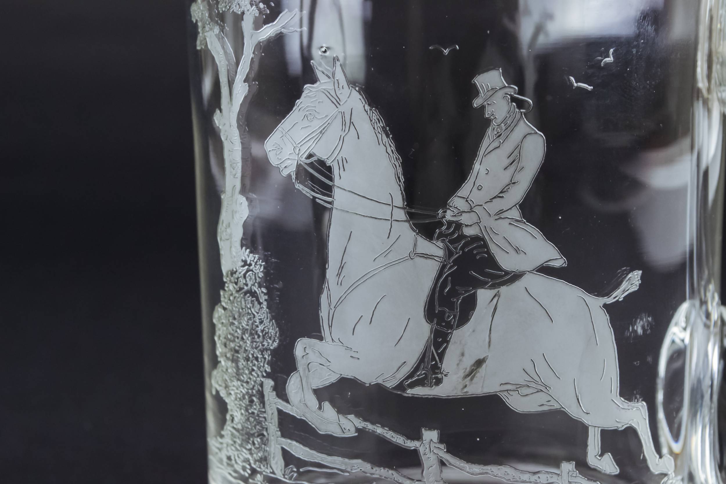 Clear Traditional Hunting — Engraved beer tankard 1