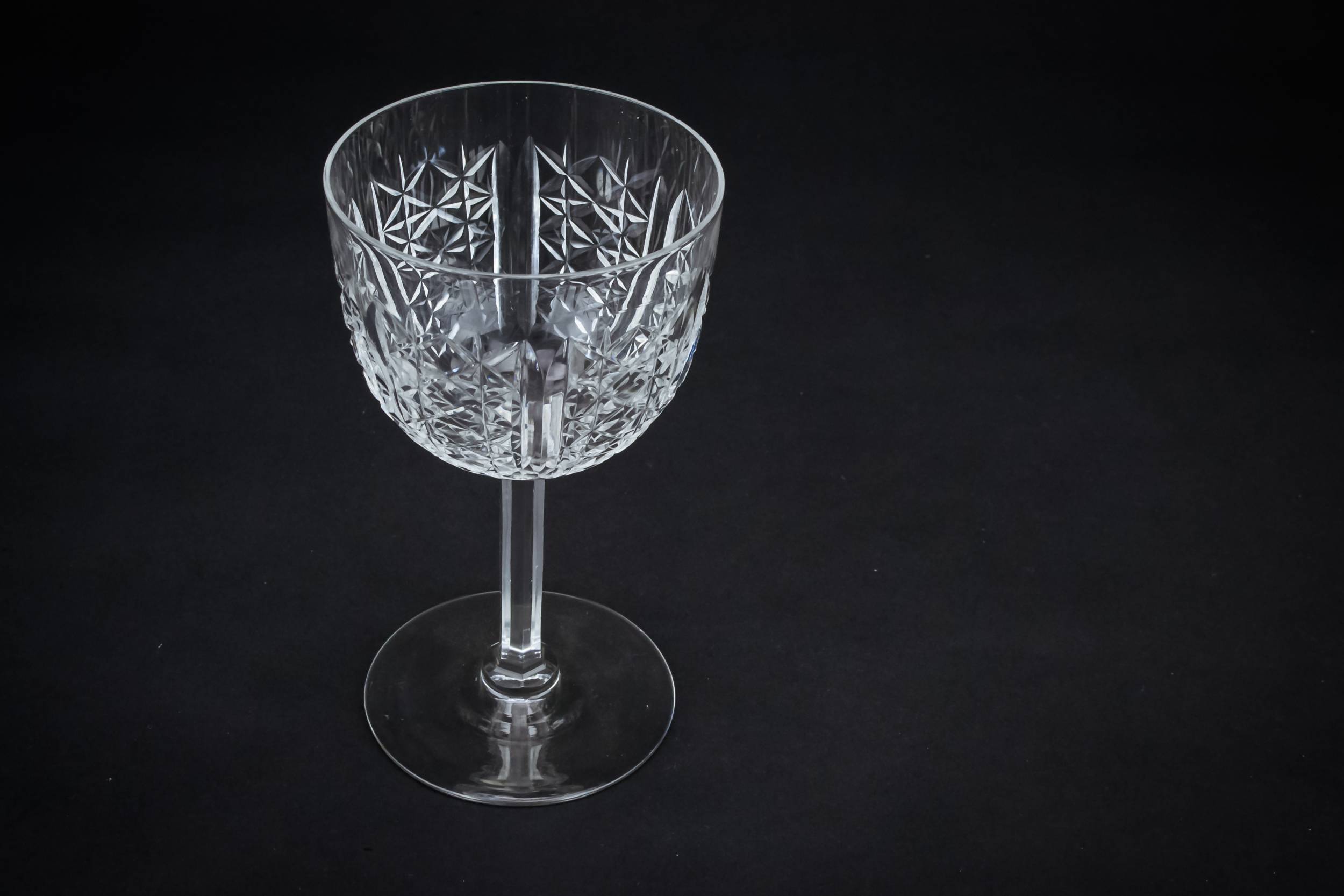 Clear Neo-classical Diamond — 2 port or sherry glasses 2