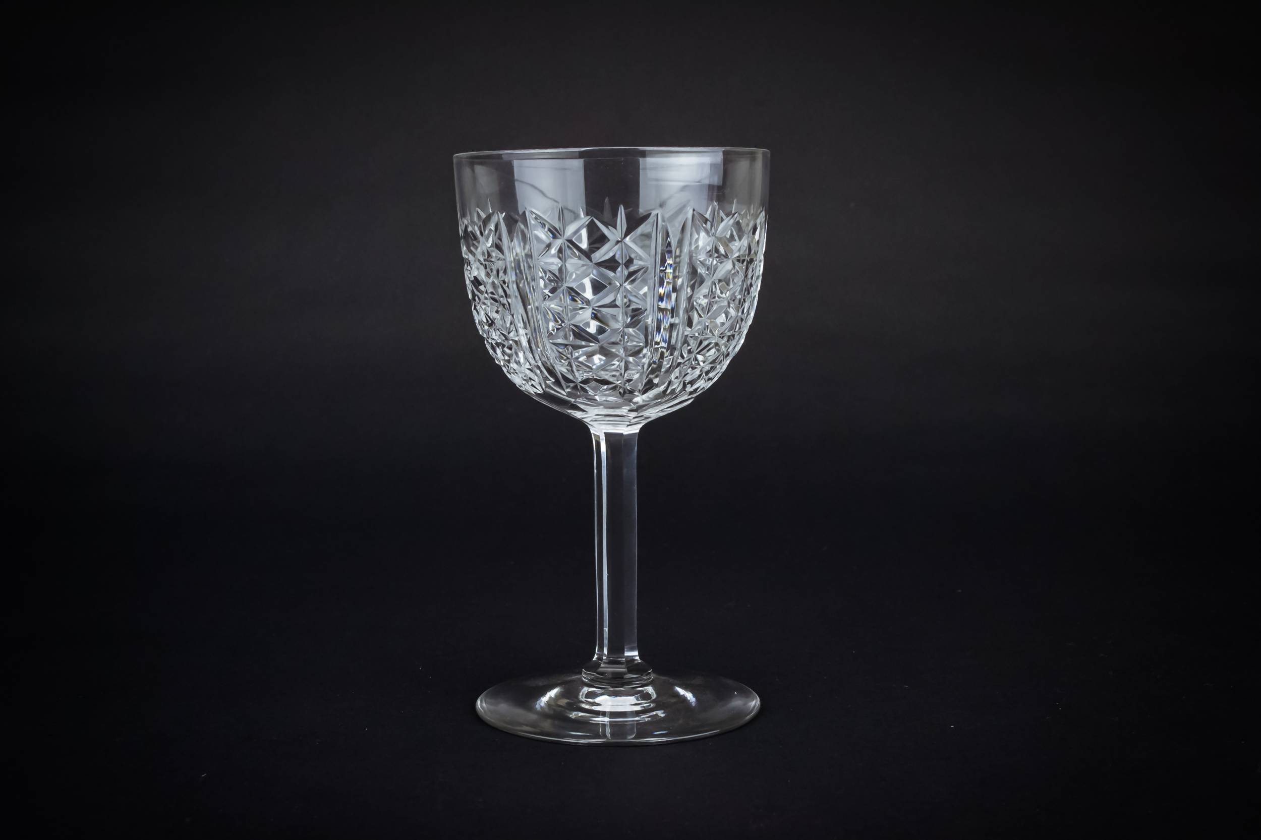Clear Neo-classical Diamond — 2 port or sherry glasses