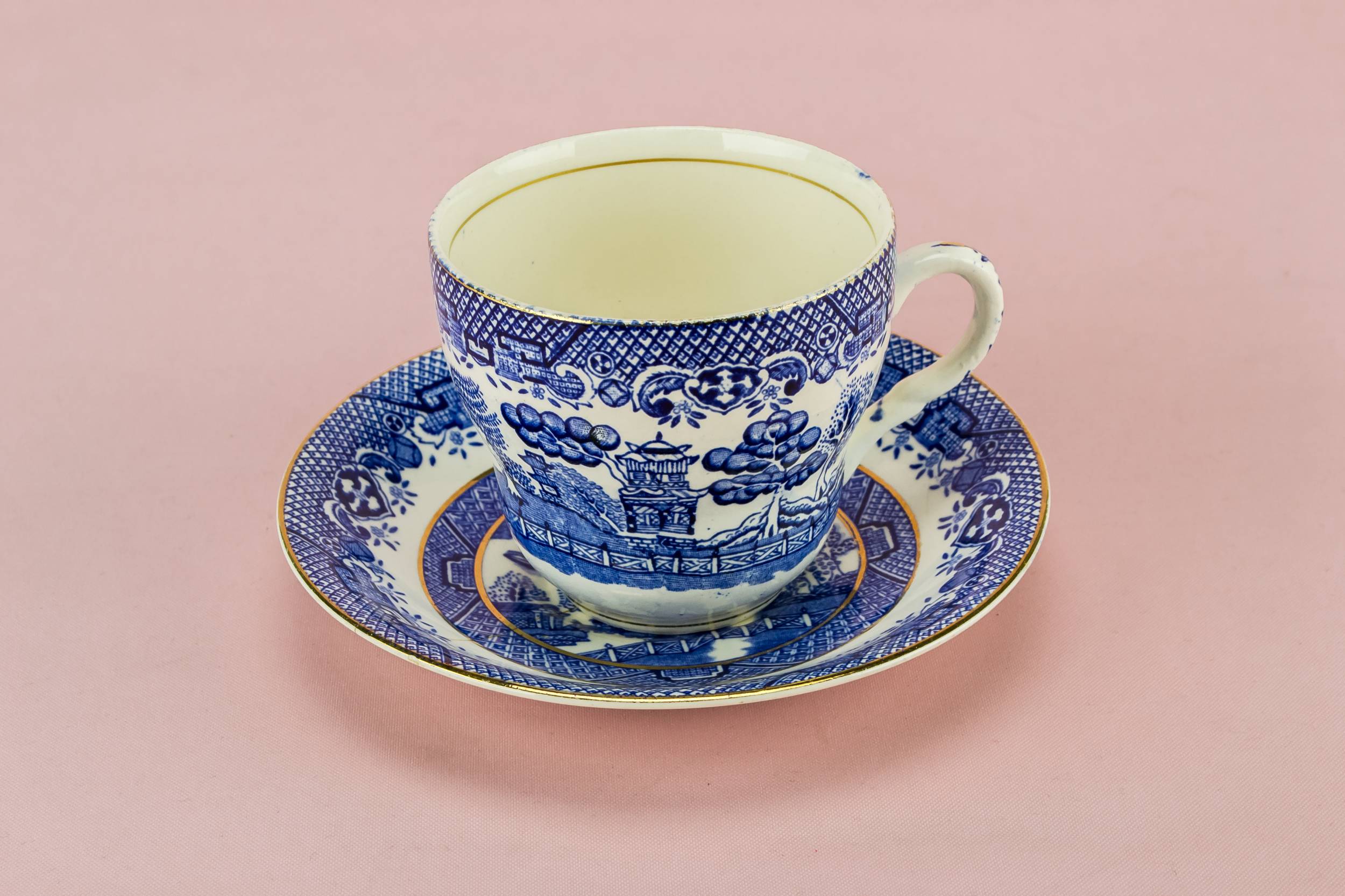 Persons Traditional Ceramic — Blue and white tea set for 2 1